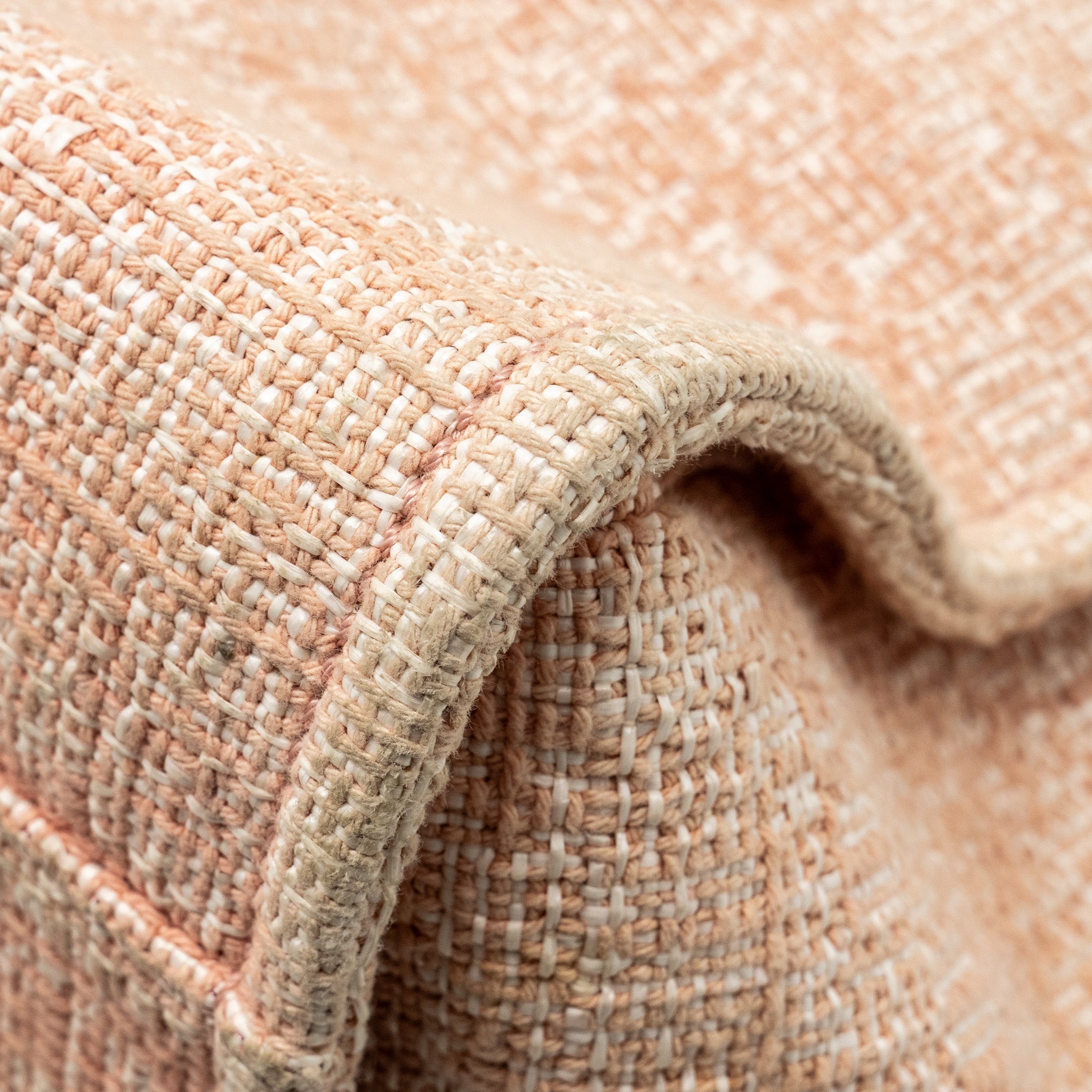CHANEL DEAUVILLE TOTE BAG CANVAS/ CALFSKIN PINK SHW