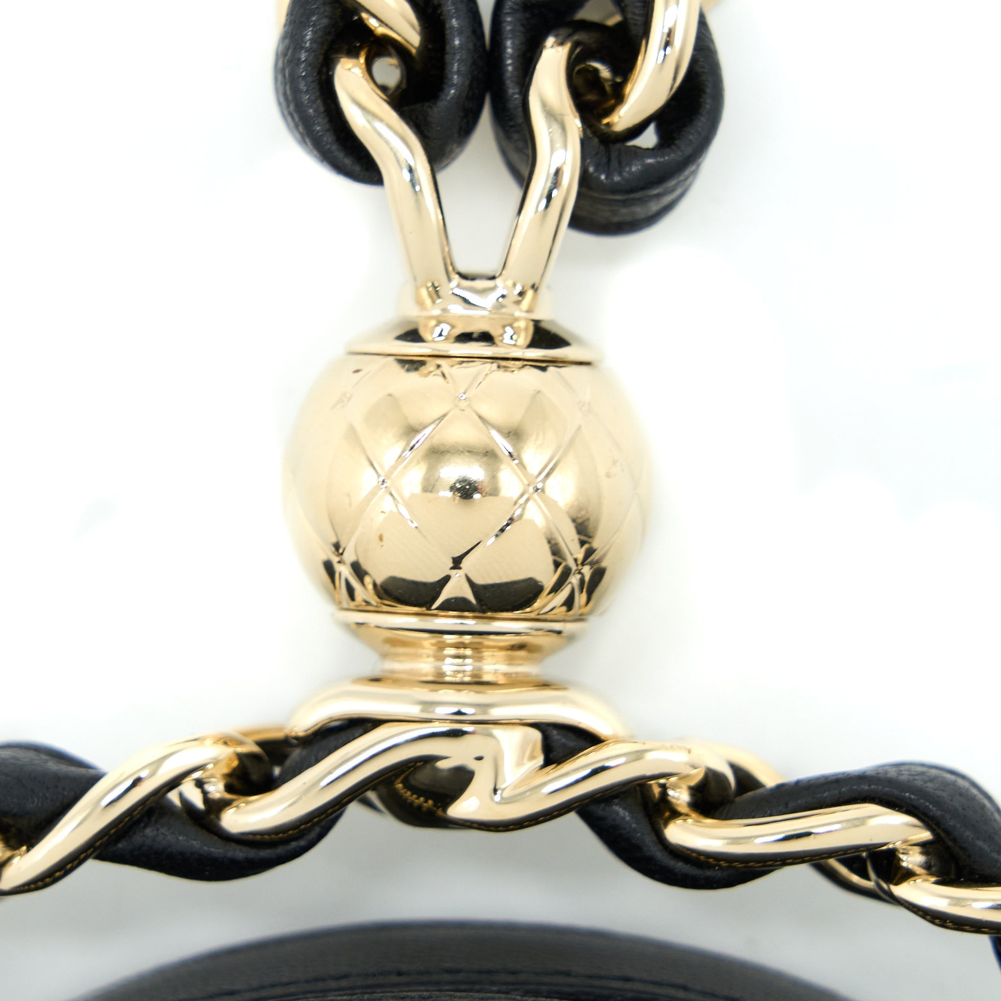 CHANEL EVENING CLUTCH WITH CHAIN LAMBSKIN BLACK LGHW