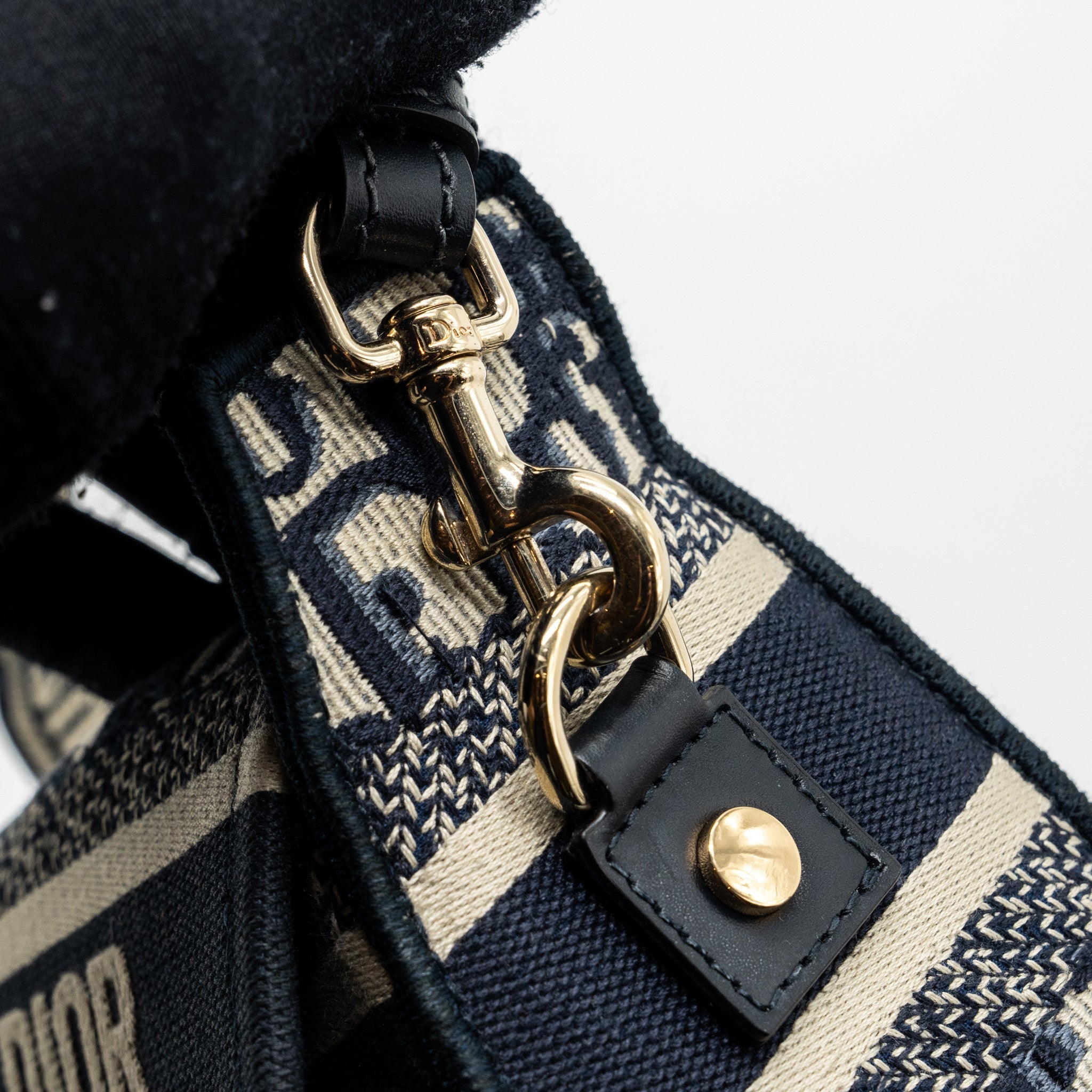 DIOR SMALL DIORCAMP BAG BLUE DIOR OBLIQUE EMBROIDERY GHW