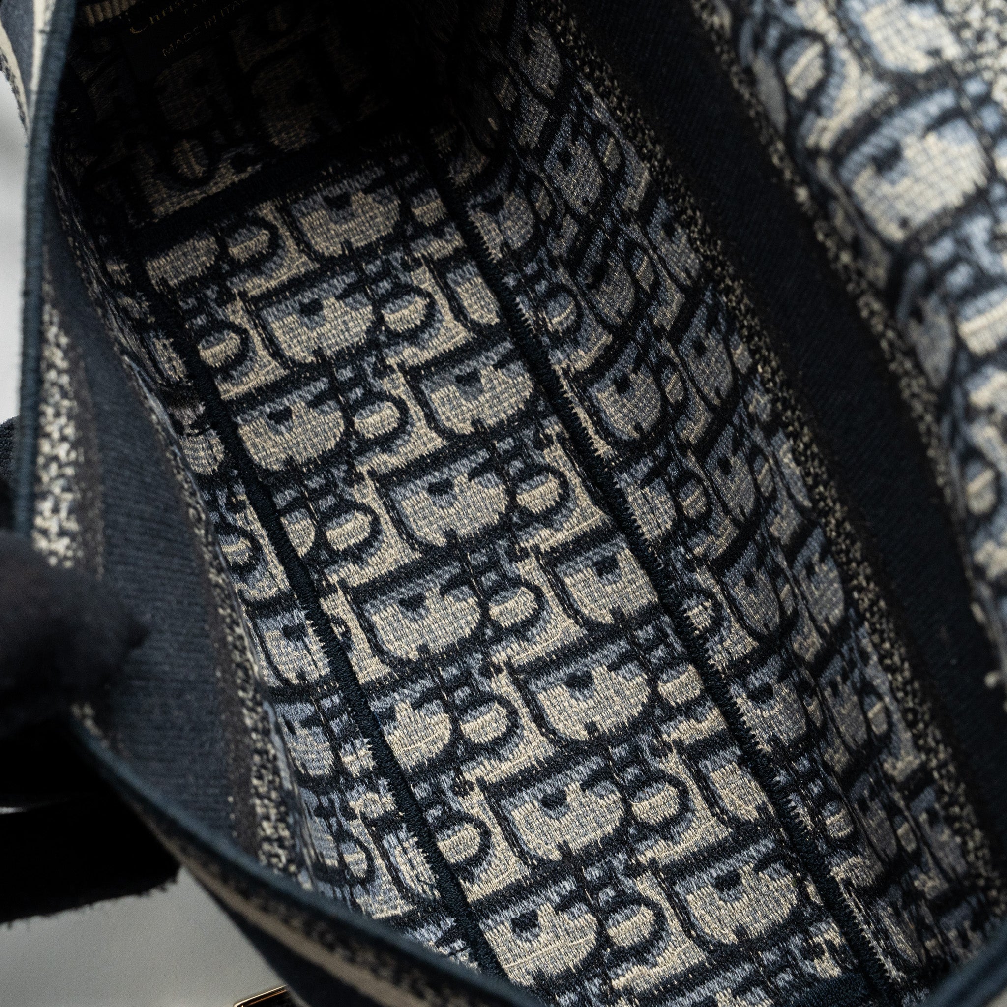 DIOR SMALL DIORCAMP BAG BLUE DIOR OBLIQUE EMBROIDERY GHW