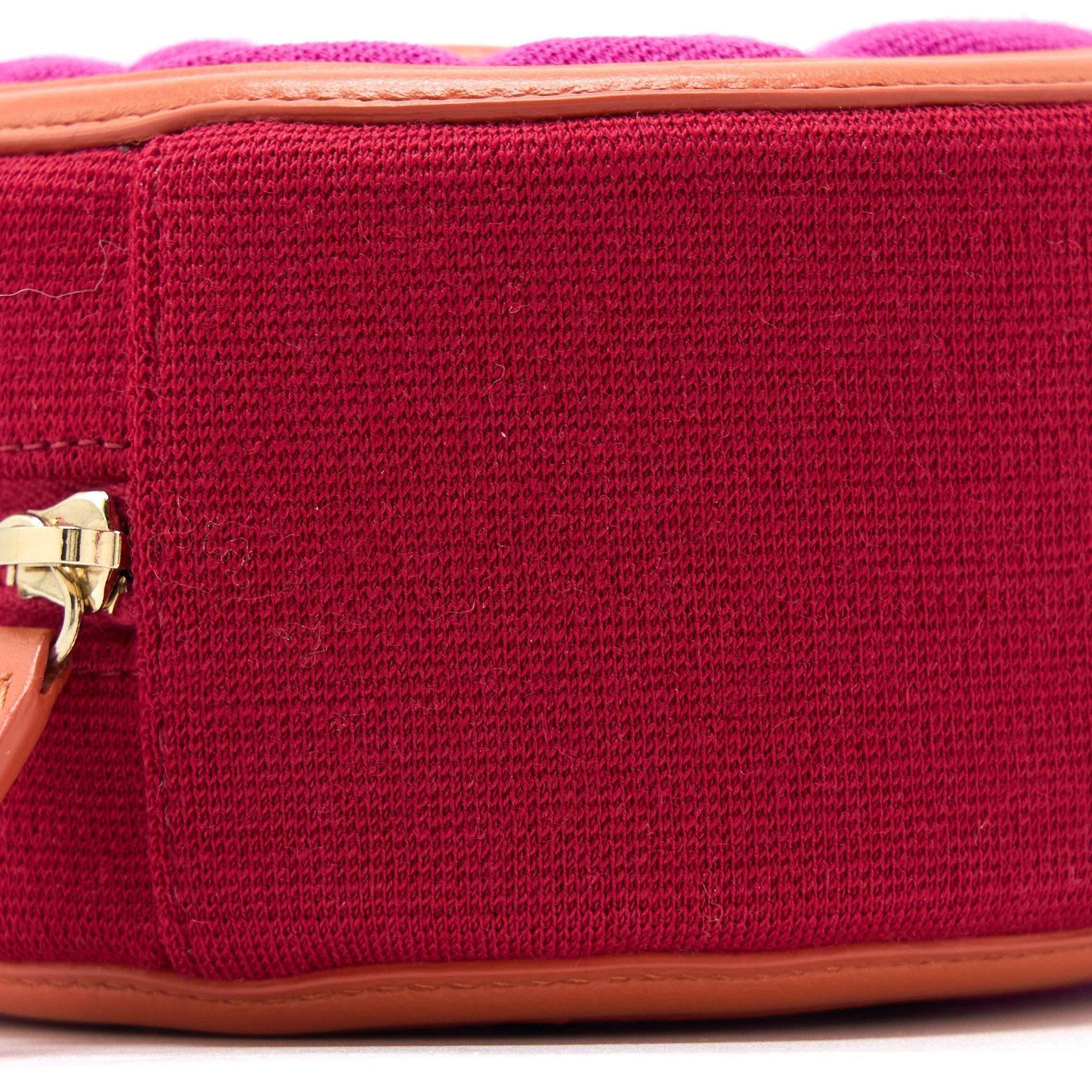 CHANEL ROUND CLUTCH WITH CHAIN FABRIC MULTICOLOUR GHW