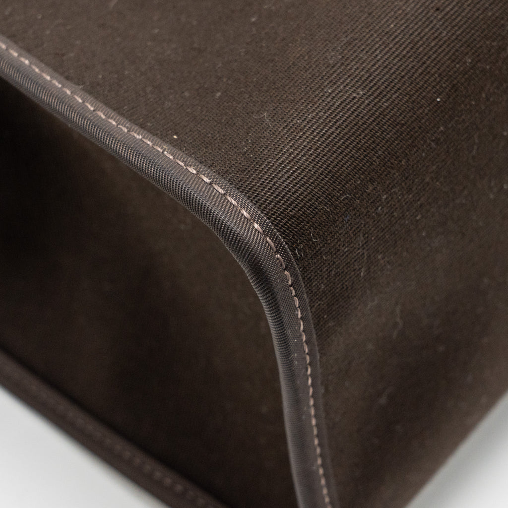 HERMES HERBAG 31 ZIP BAG CANVAS/HUNTER LEATHER EBENE/NOIR SHW
