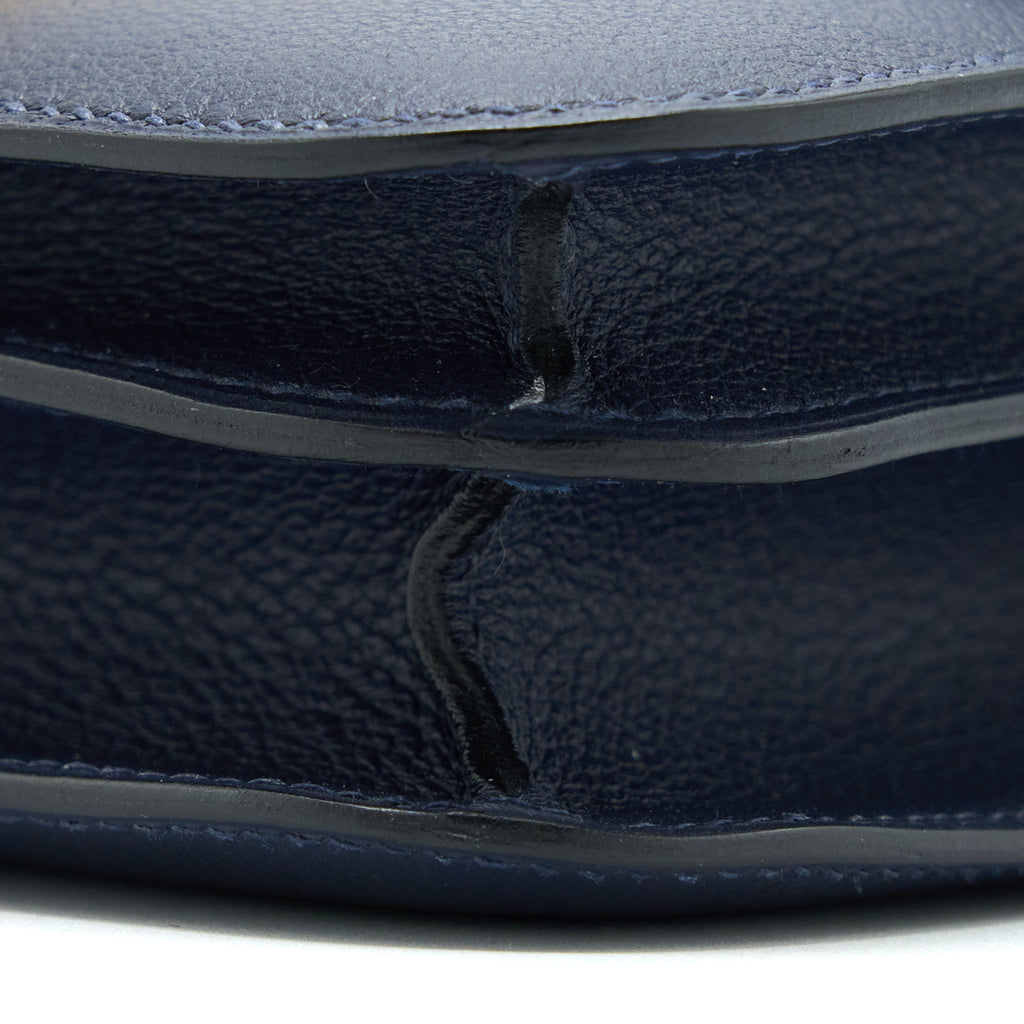 HERMES MINI CONSTANCE EVERCOLOUR BLUE NUIT GHW