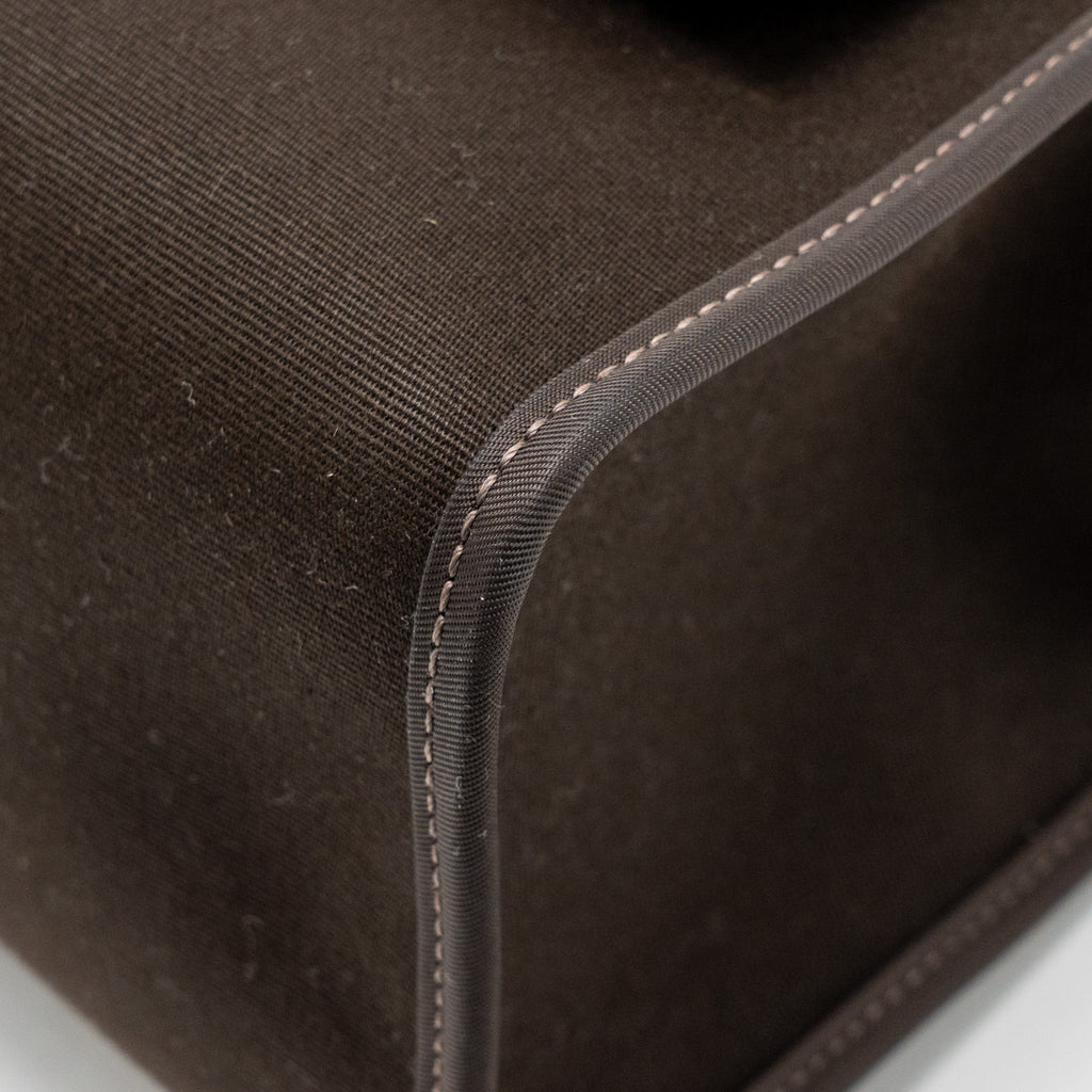 HERMES HERBAG 31 ZIP BAG CANVAS/HUNTER LEATHER EBENE/NOIR SHW