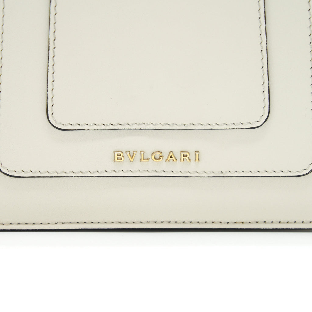 BVALGARI SERPENTI FOREVER CROSSBODY BAG CALFSKIN WHITE LGHW