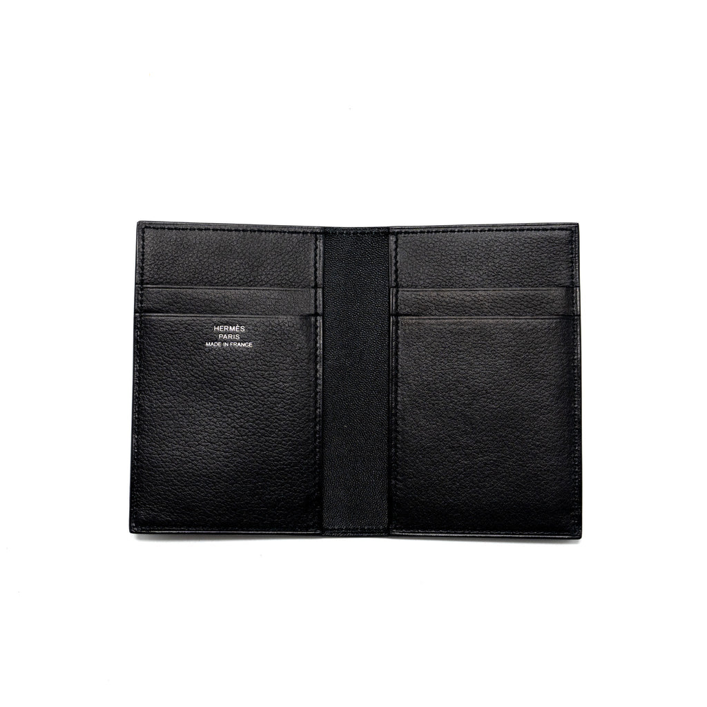 HERMES MC2 EUCLIDE CARD HOLDER EVERGRAIN BLACK