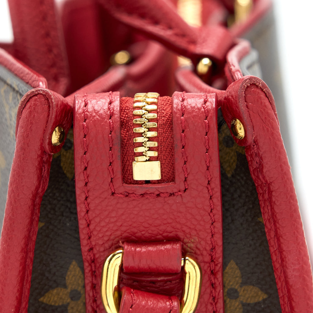 LOUIS VUITTON POPINCOURT PM BAG MONOGRAM CANVAS/CERISE GHW