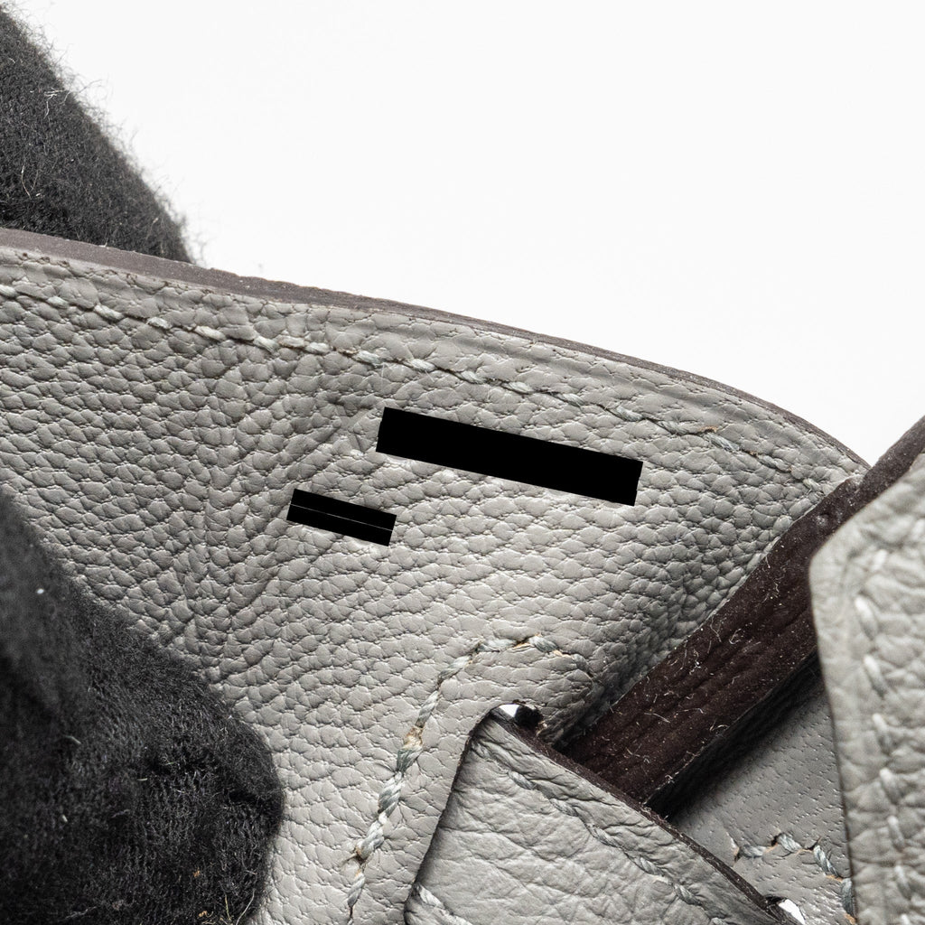 HERMES BIRKIN 25 TOGO GRIS MOUNTIE GHW