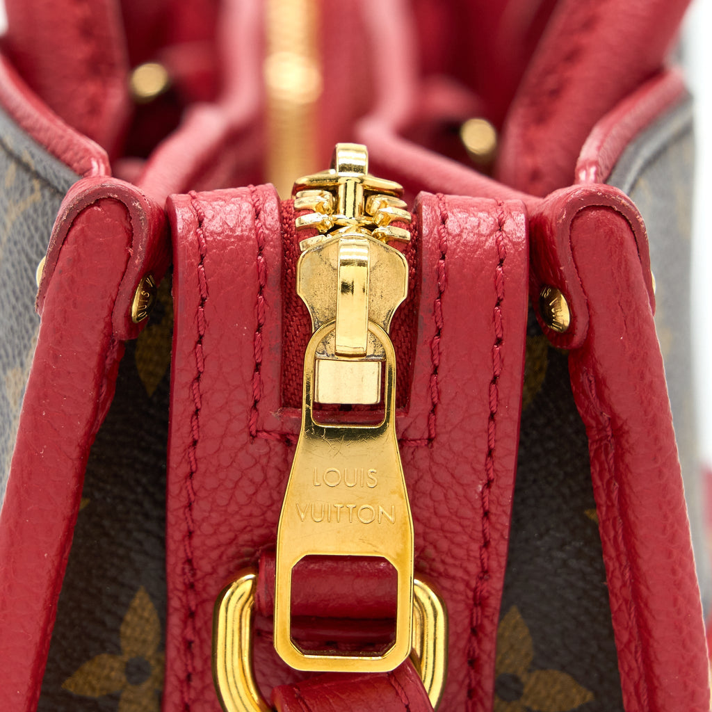 LOUIS VUITTON POPINCOURT PM BAG MONOGRAM CANVAS/CERISE GHW