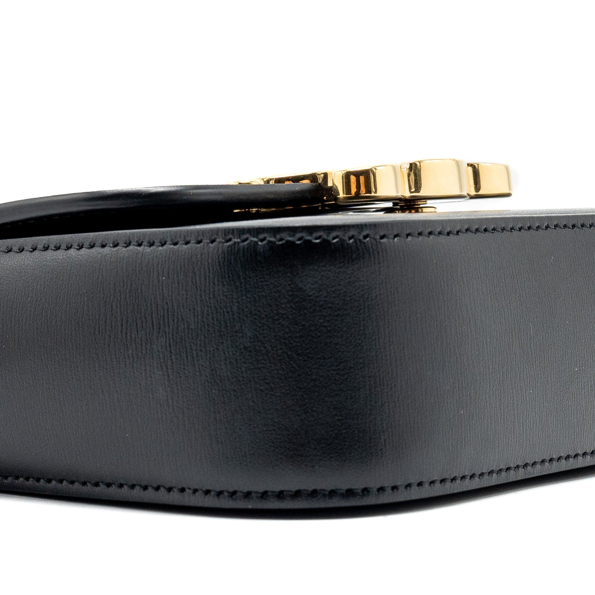 CELINE MINI TRIOMPHE SHINY CALFSKIN BLACK GHW