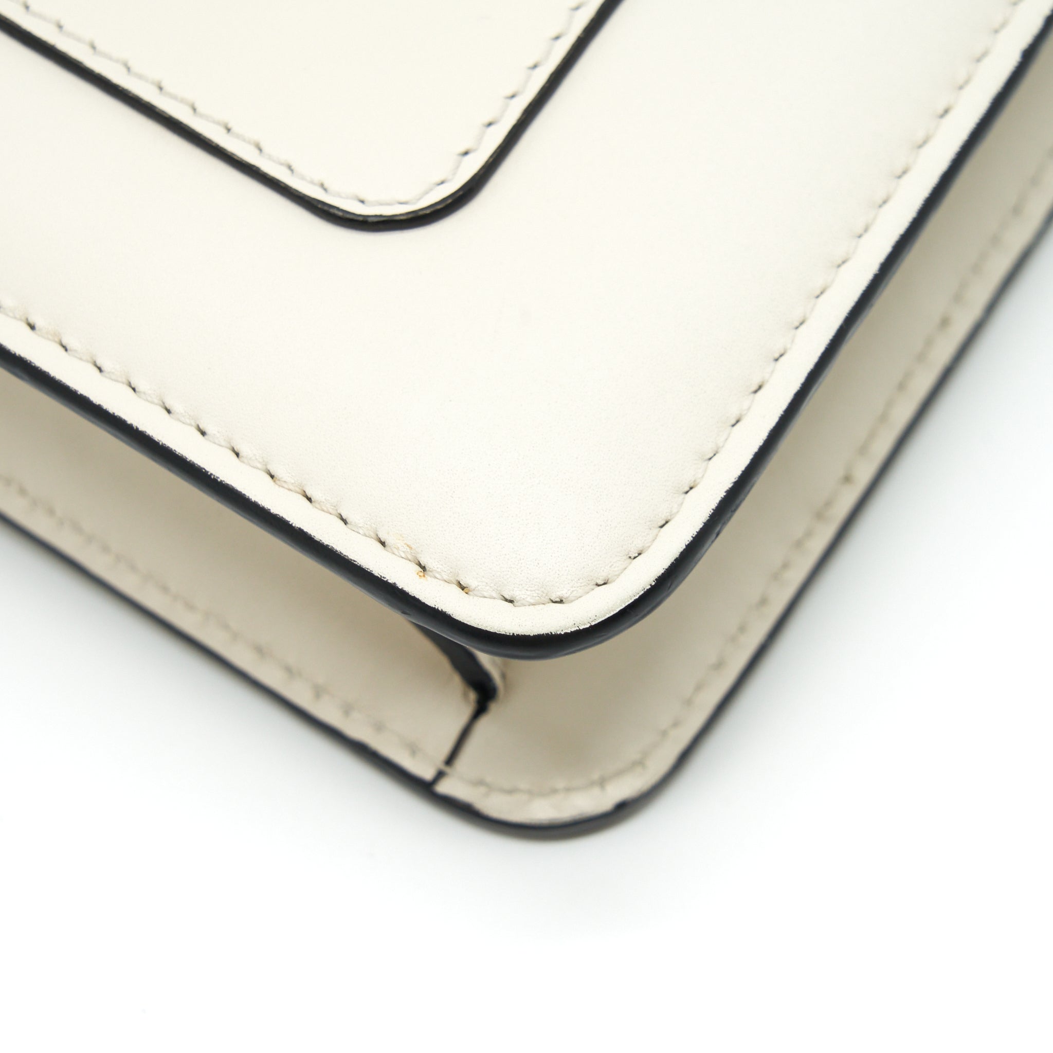 BVALGARI SERPENTI FOREVER CROSSBODY BAG CALFSKIN WHITE LGHW