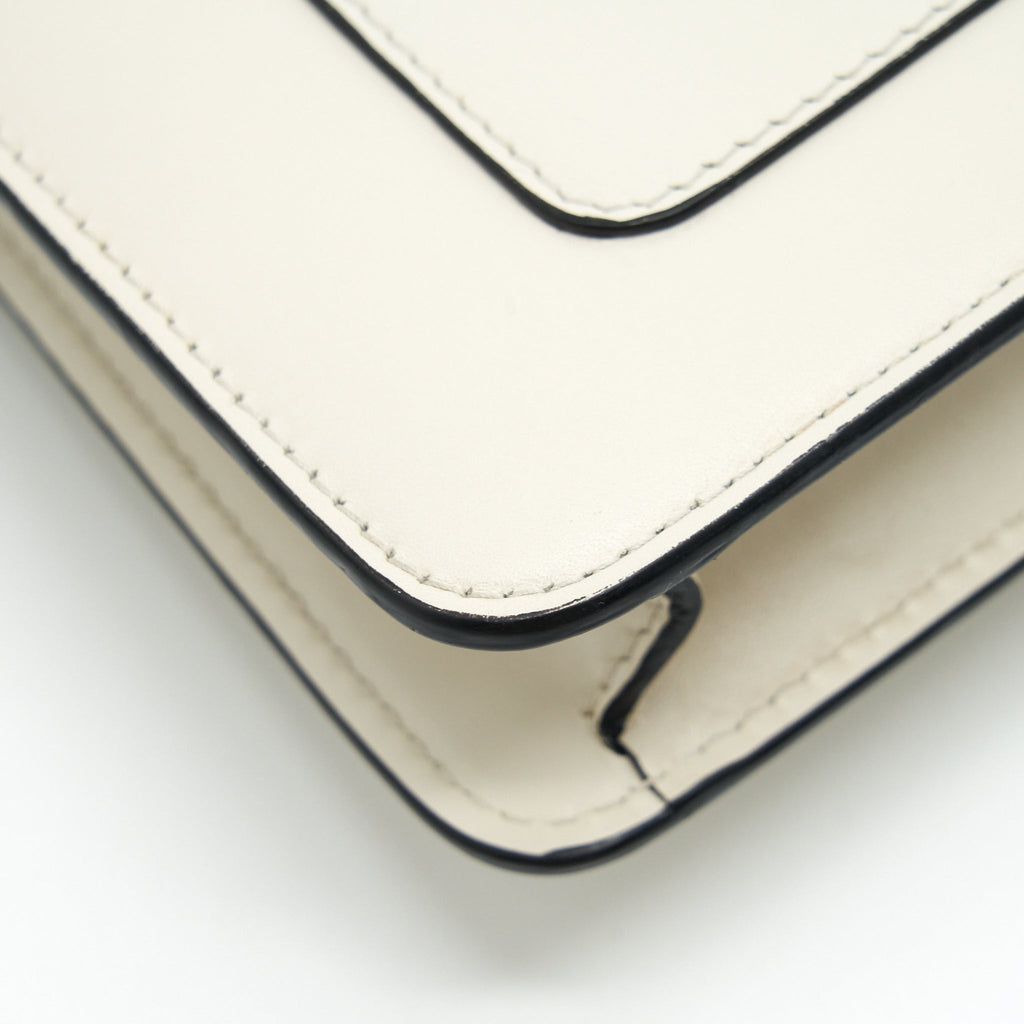 BVALGARI SERPENTI FOREVER CROSSBODY BAG CALFSKIN WHITE LGHW