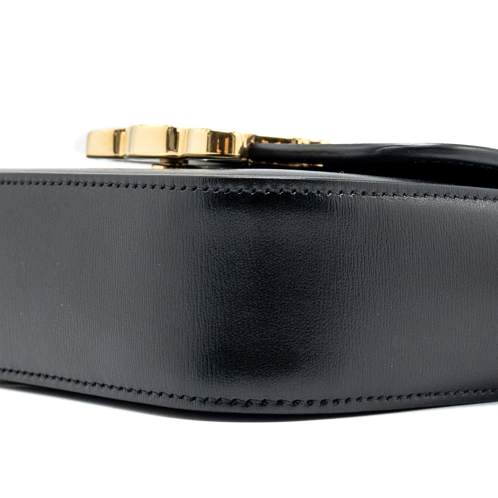 CELINE MINI TRIOMPHE SHINY CALFSKIN BLACK GHW