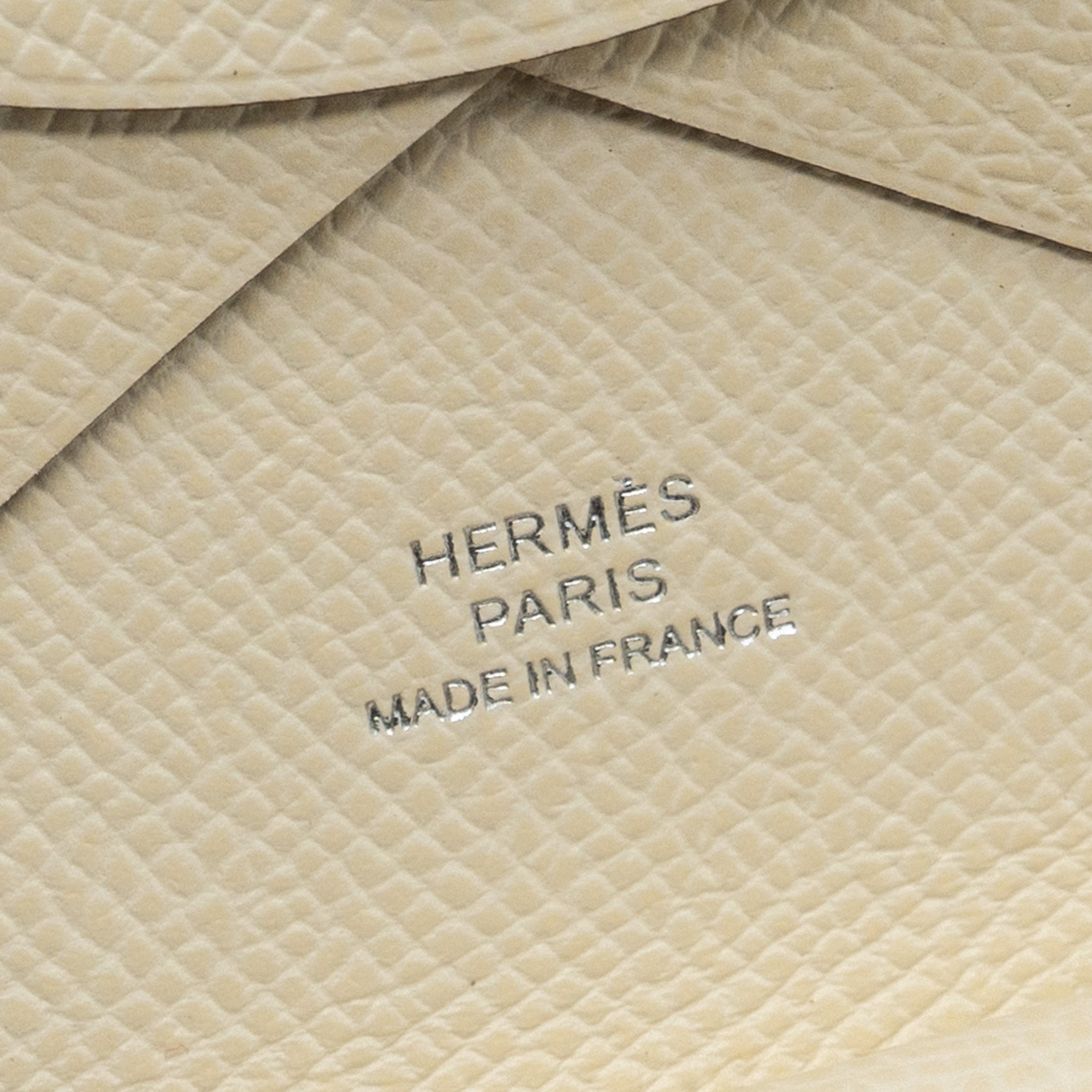 HERMES CALVI DUO CARD HOLDER EPSOM NATA SHW