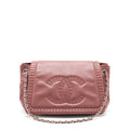 CHANEL FLAP TOTE BAG BROWN SHW