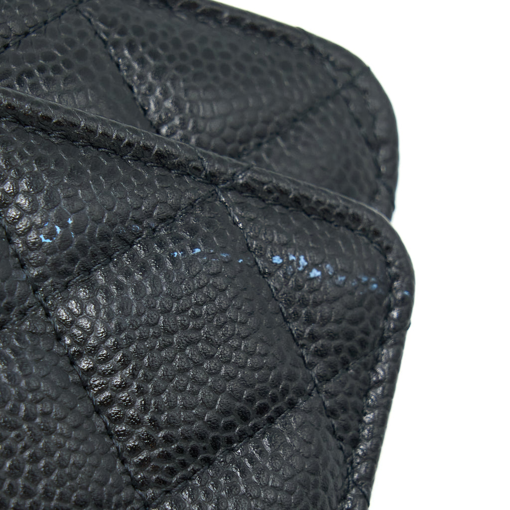 CHANEL CLASSIC WALLET ON CHAIN CAVIAR BLACK GHW