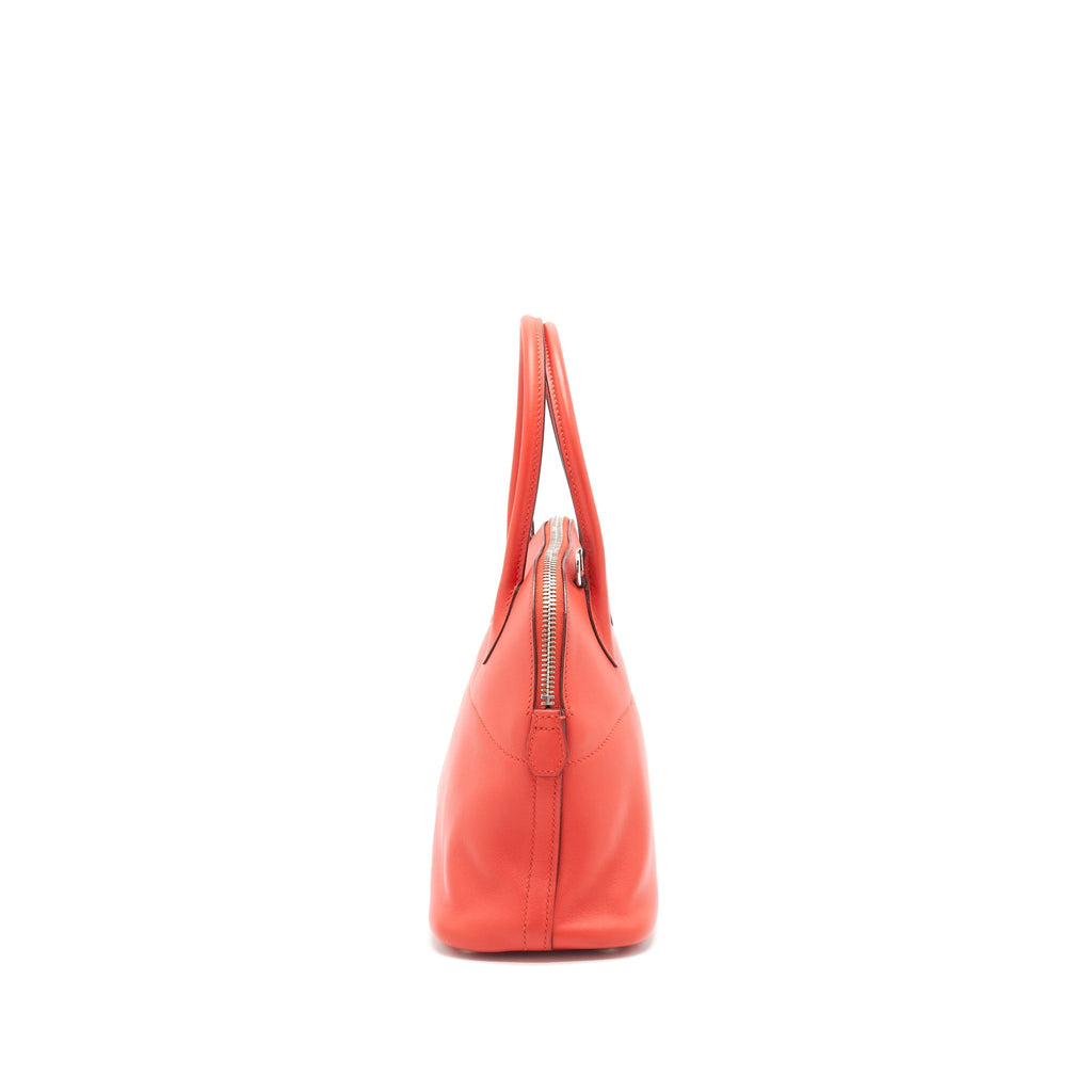 HERMES BOLIDE 27 SWIFT LEATHER RED WITH SHW