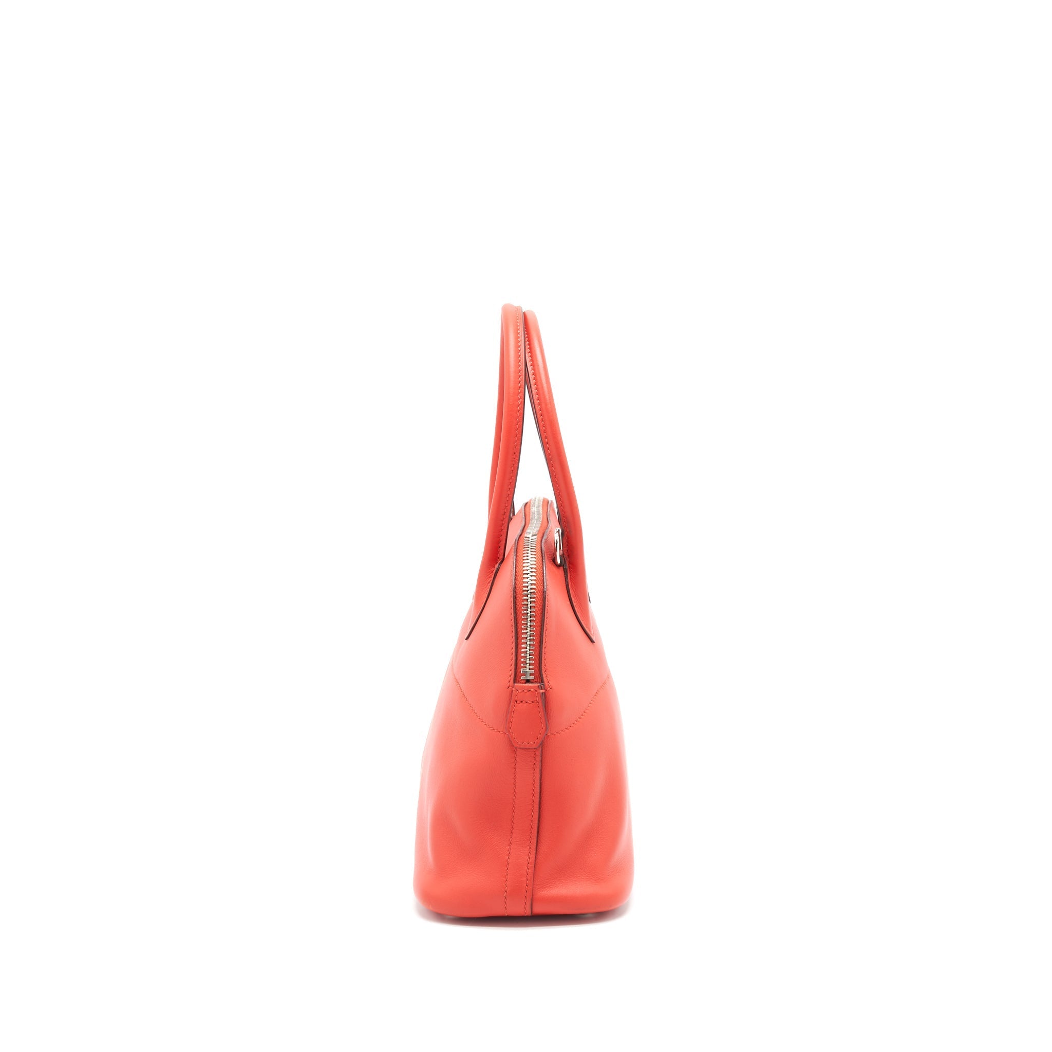 HERMES BOLIDE 27 SWIFT LEATHER RED WITH SHW