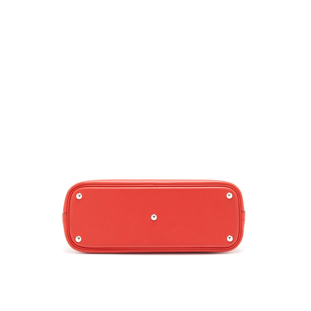 HERMES BOLIDE 27 SWIFT LEATHER RED WITH SHW