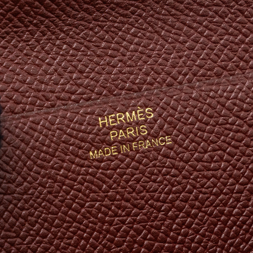 HERMES BEARN LONG WALLET EPSOM CAPUCINE/ ROUGE H GHW