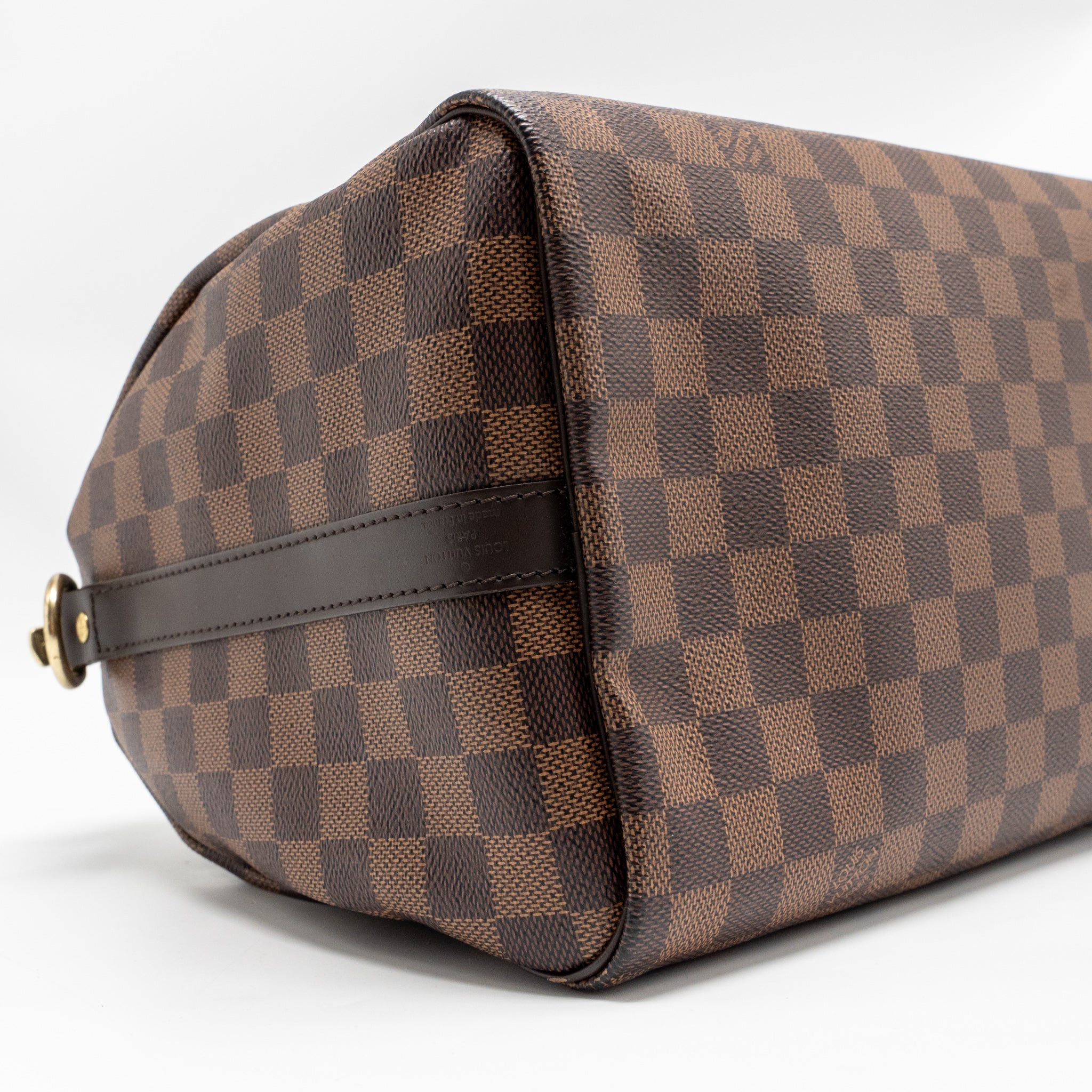 LOUIS VUITTON SPEEDY BANDOULIERE 30 DAMIER EBENE CANVAS GHW