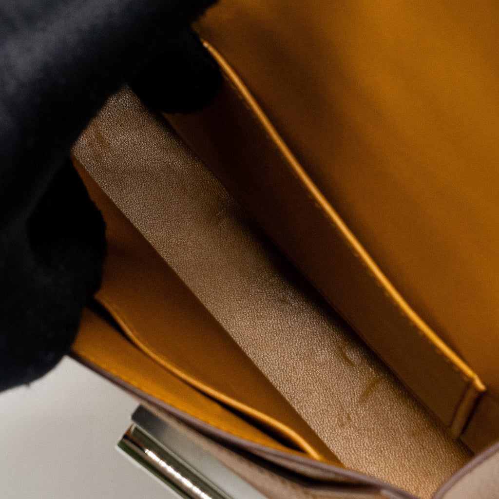HERMES MINI STRAP VERROU BAG CHEVRE MYSORE CARAMEL/MULTICOLOUR SHW