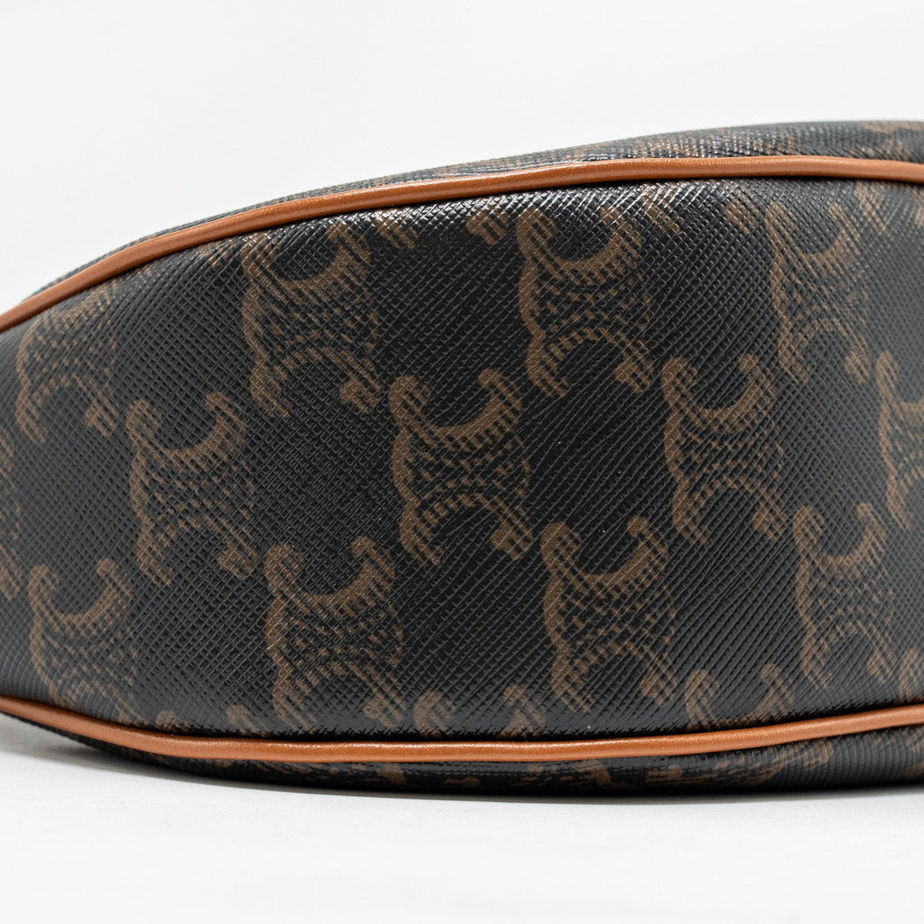 CELINE AVA BAG TRIOMPHE CANVAS / CALFSKIN TAN GHW