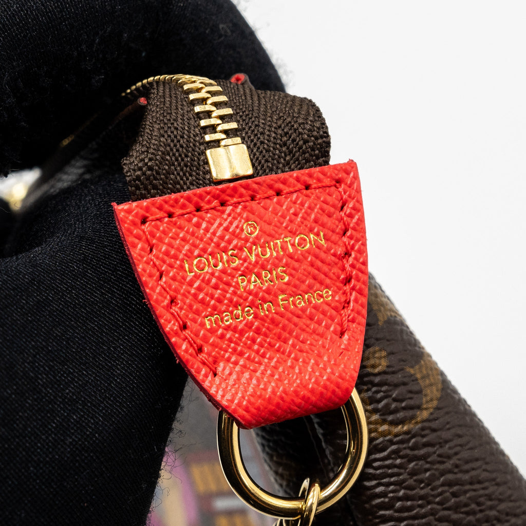 LOUIS VUITTON MINI POCHETTE ACCESSORIES 2021 XMAS LONDON LIMITED EDITION MULTICOLOUR GHW