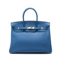 HERMES BIRKIN 35 BLEU DE GALICE SHW TOGO LEATHER