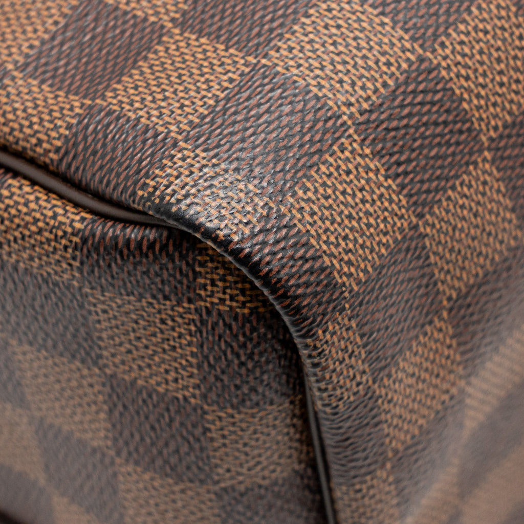 LOUIS VUITTON SPEEDY BANDOULIERE 30 DAMIER EBENE CANVAS GHW