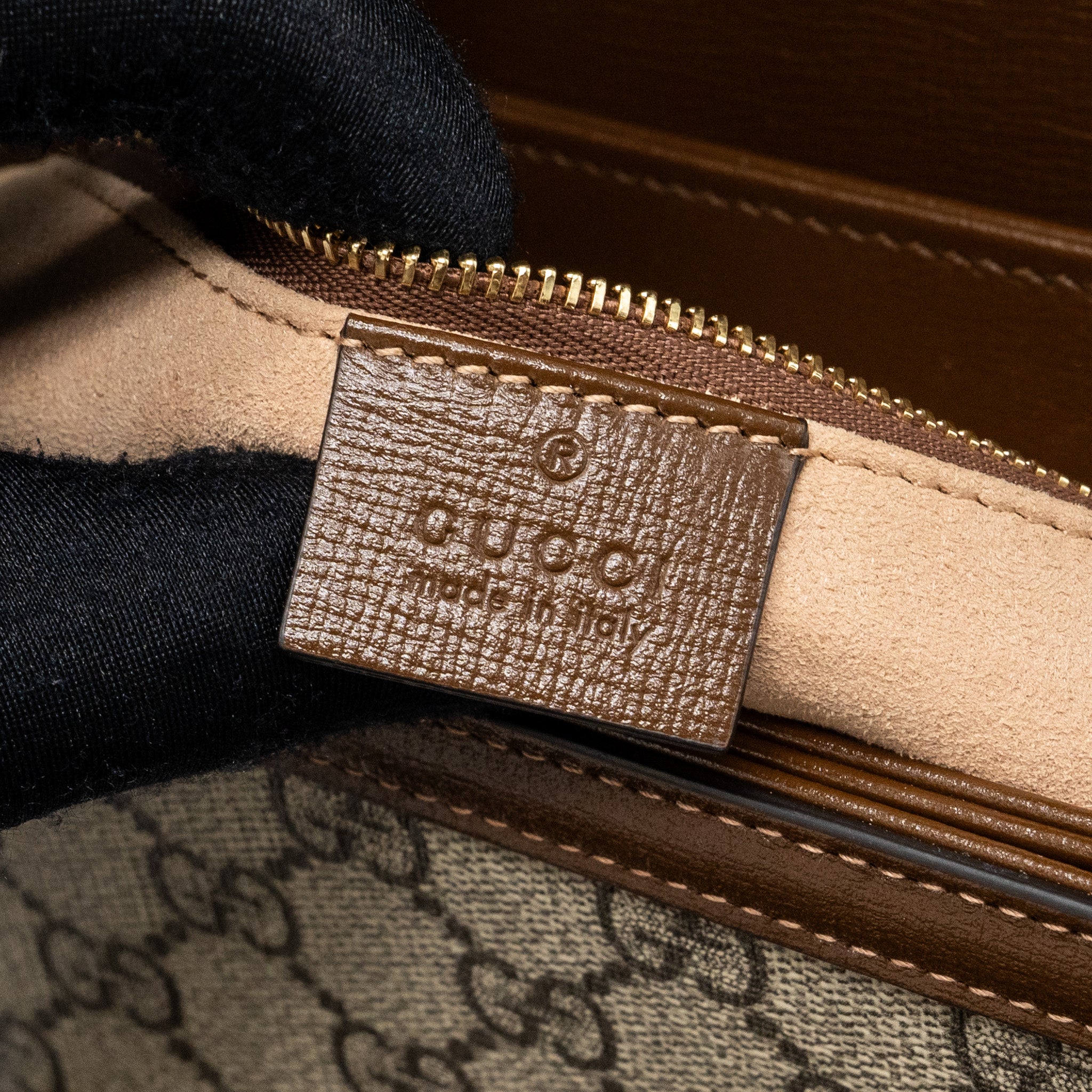 GUCCI HORSEBIT 1955 SHOULDER BAG GG SUPREME CANVAS / LEATHER BROWN GHW