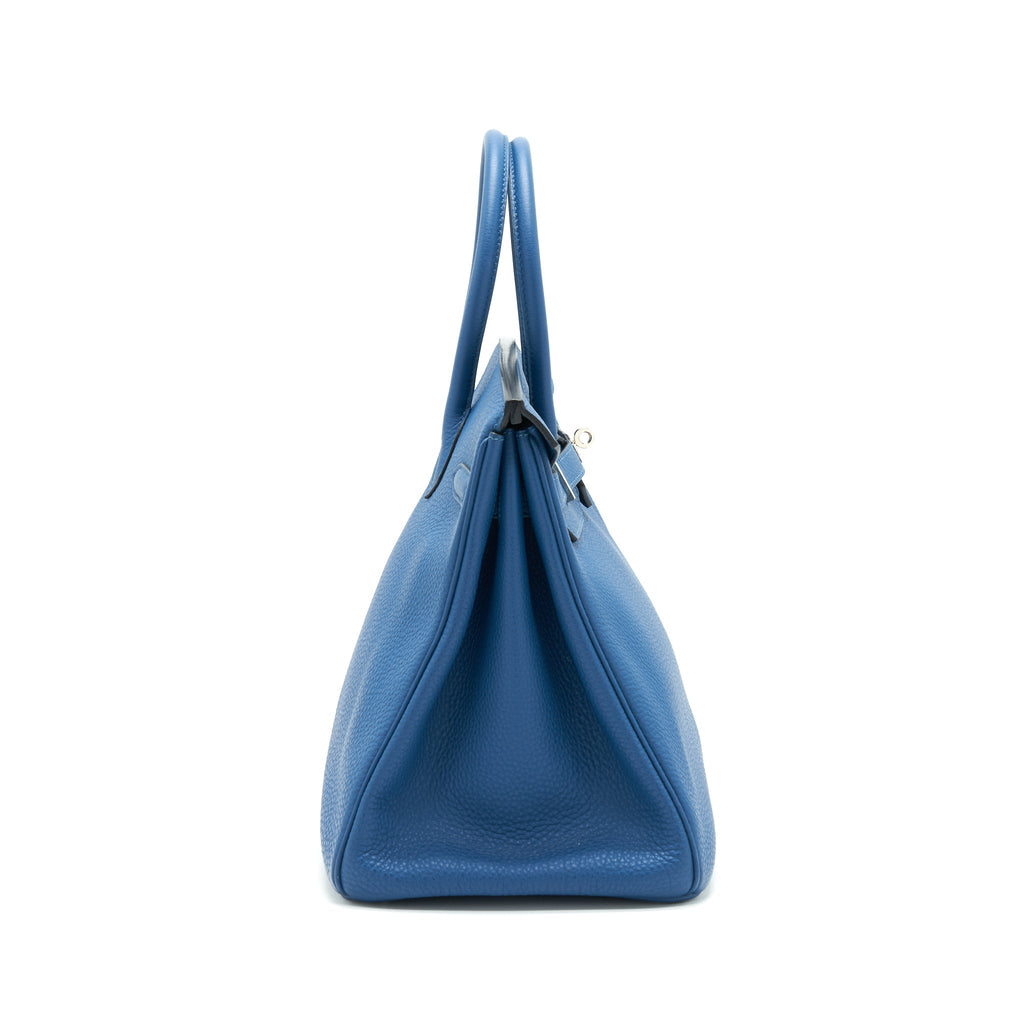 HERMES BIRKIN 35 BLEU DE GALICE SHW TOGO LEATHER