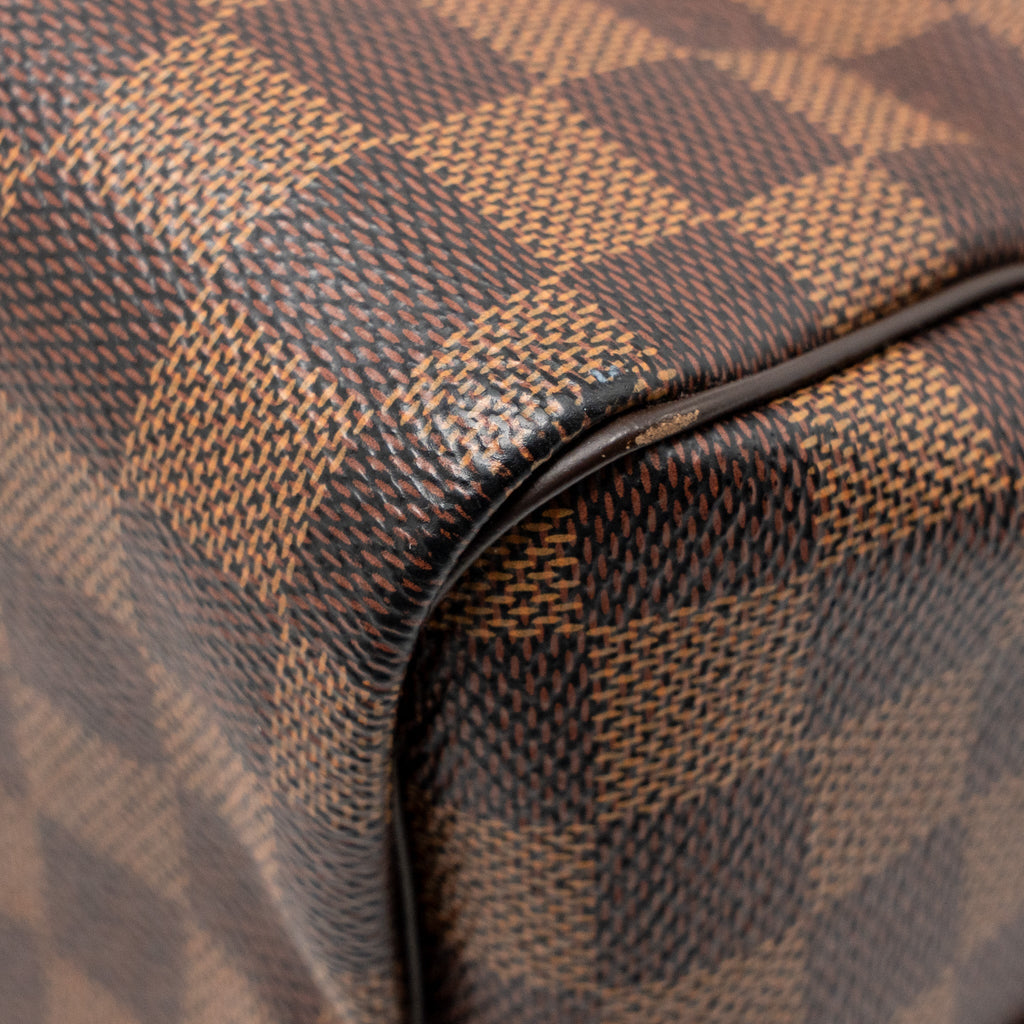 LOUIS VUITTON SPEEDY BANDOULIERE 30 DAMIER EBENE CANVAS GHW