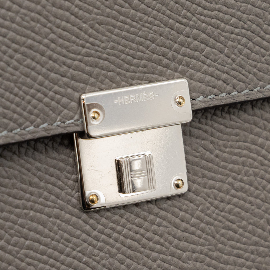 HERMES CLIC 16 WALLET EPSOM GRIS MEYER SHW