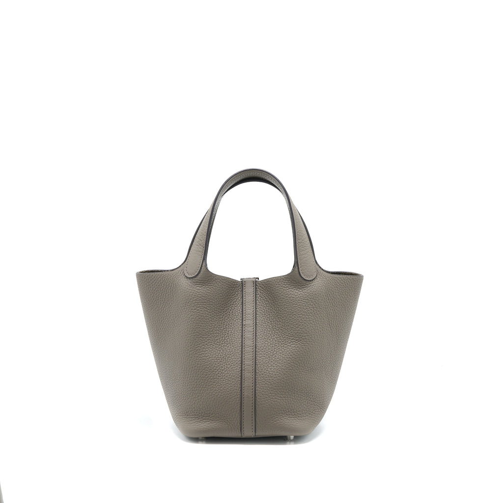 HERMES PICOTIN 18 CLEMENCE GRIS ETAIN SHW