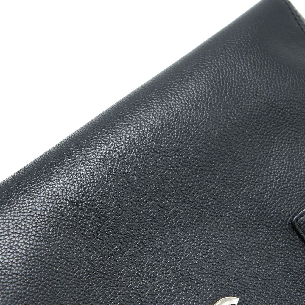 CHANEL CERF TOTE BAG GRAINED CALFSKIN BLACK SHW