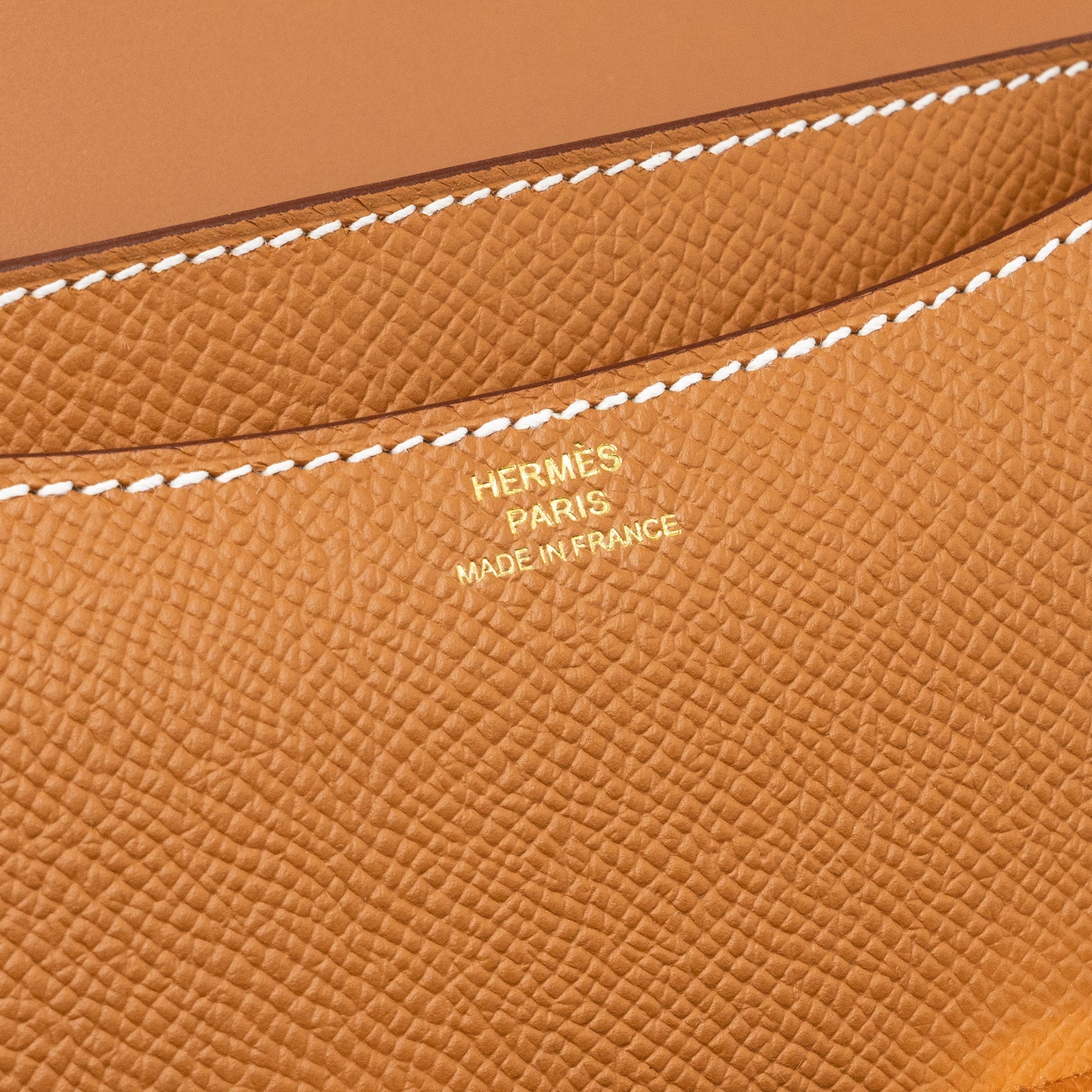 HERMES MINI CONSTANCE EPSOM GOLD RGHW