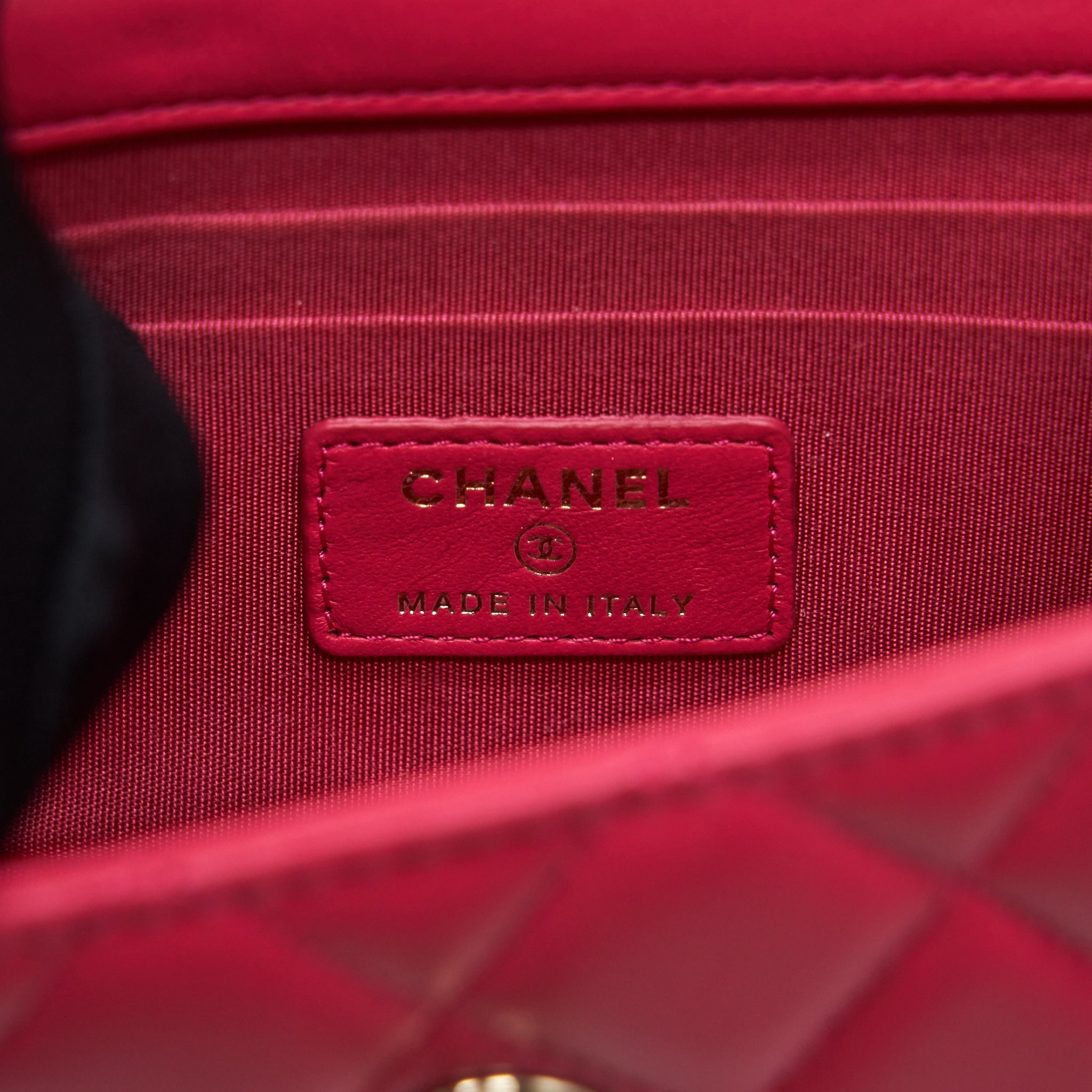 CHANEL MINI TRENDY CC WALLET ON CHAIN LAMBSKIN PINK LGHW