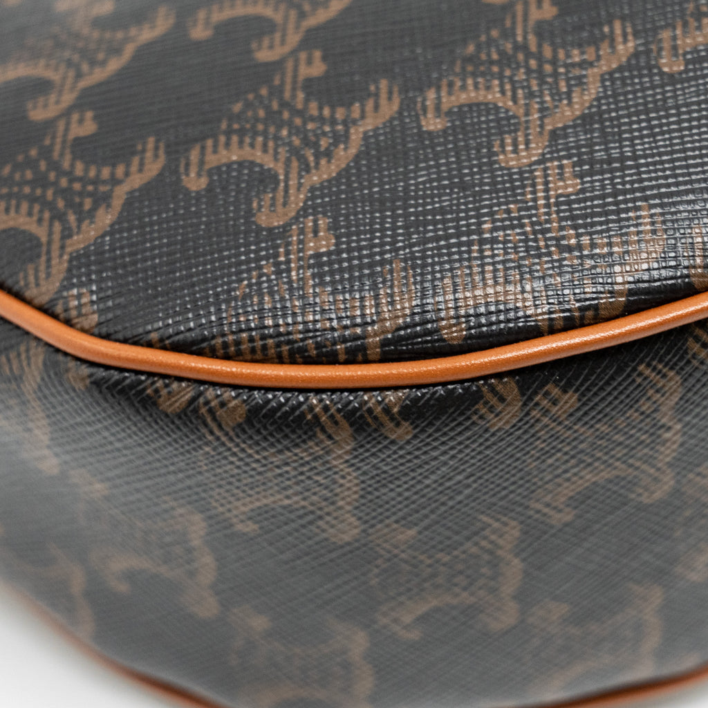 CELINE AVA BAG TRIOMPHE CANVAS / CALFSKIN TAN GHW