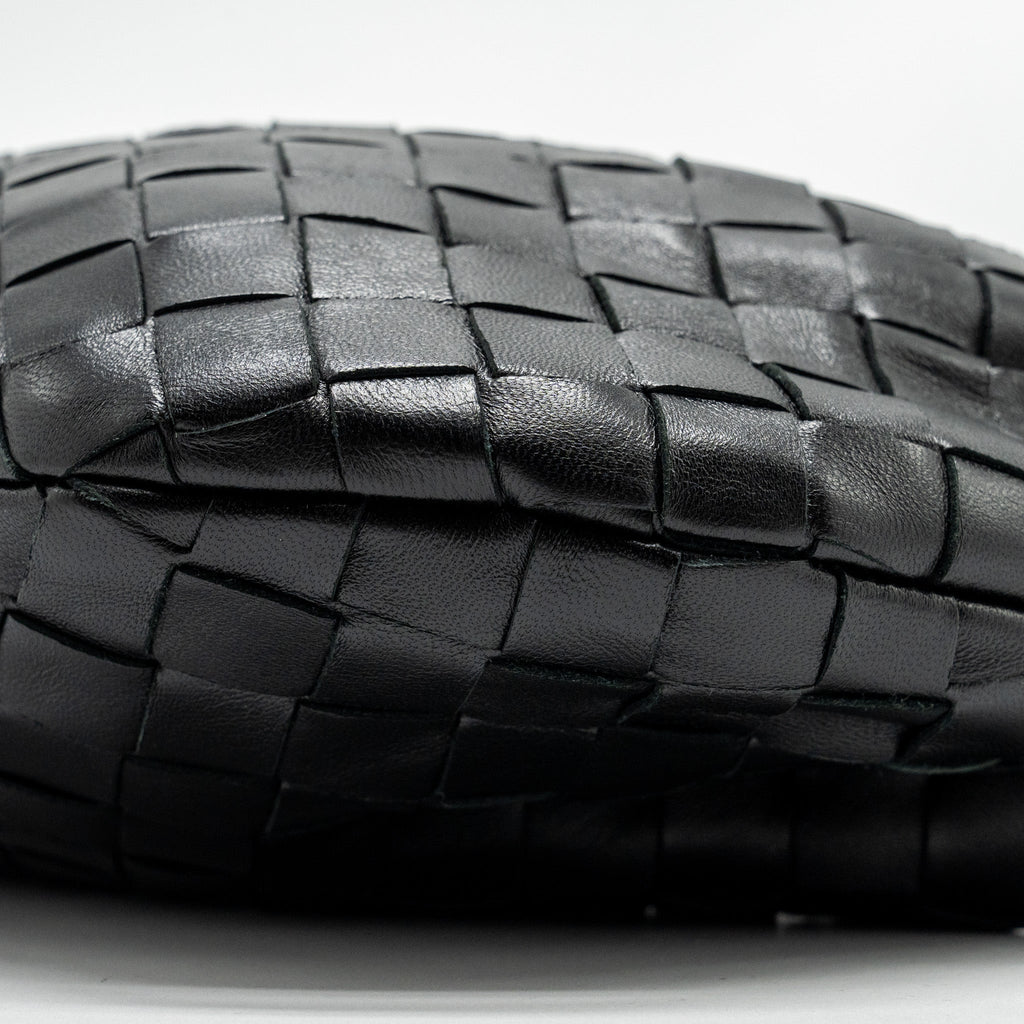 BOTTEGA VENETA MINI JODIE LAMBSKIN BLACK SHW