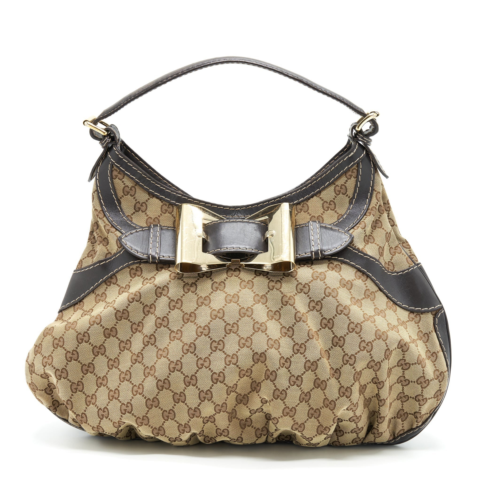 GUCCI VINTAGE TOTE BAG GG SUPREME GHW