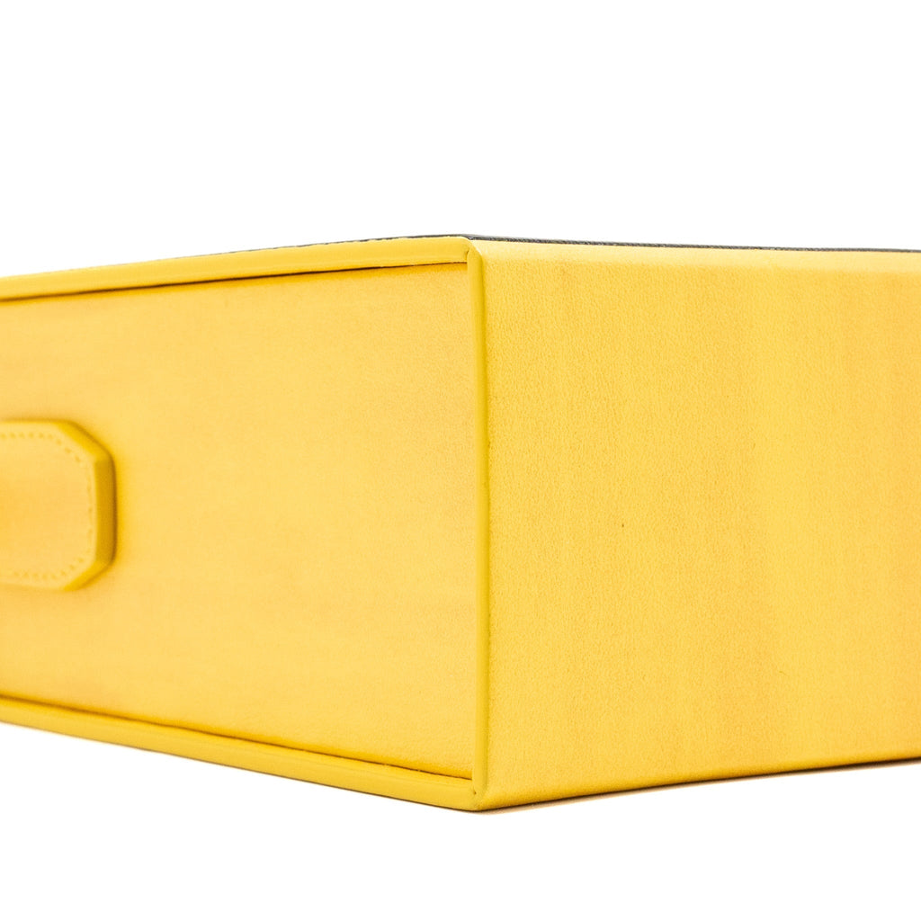 FENDI VERTICAL BOX BAG CALFSKIN YELLOW GHW