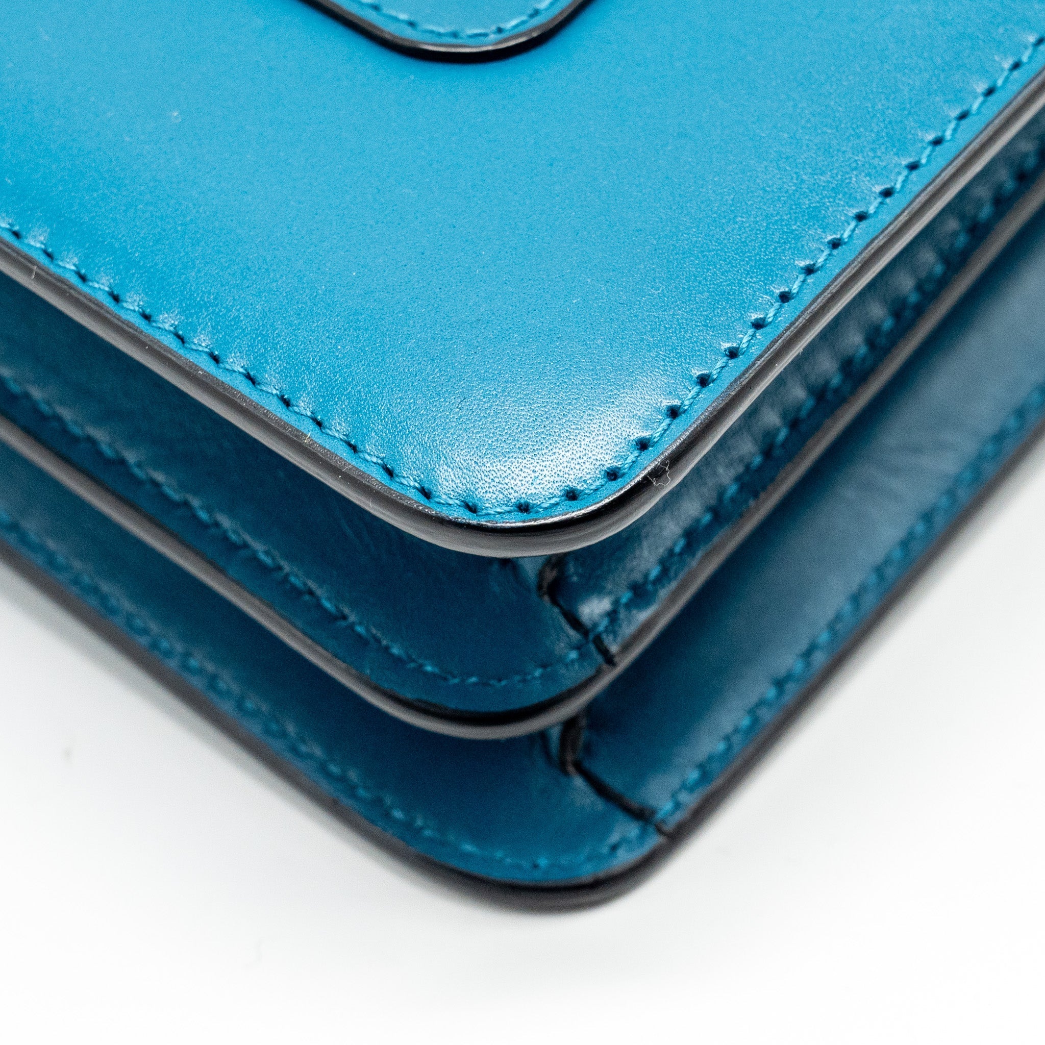 BVLGARI SERPENTI FOREVER FLAP BAG CALFSKIN BLUE GHW
