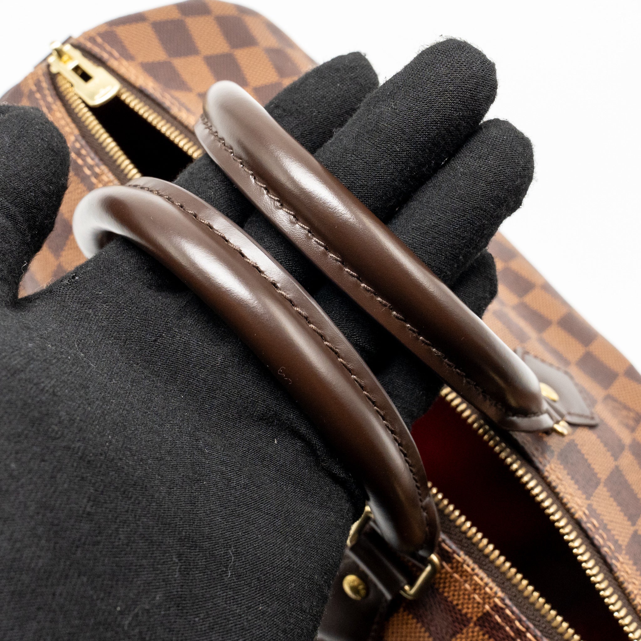 LOUIS VUITTON SPEEDY BANDOULIERE 30 DAMIER EBENE CANVAS GHW