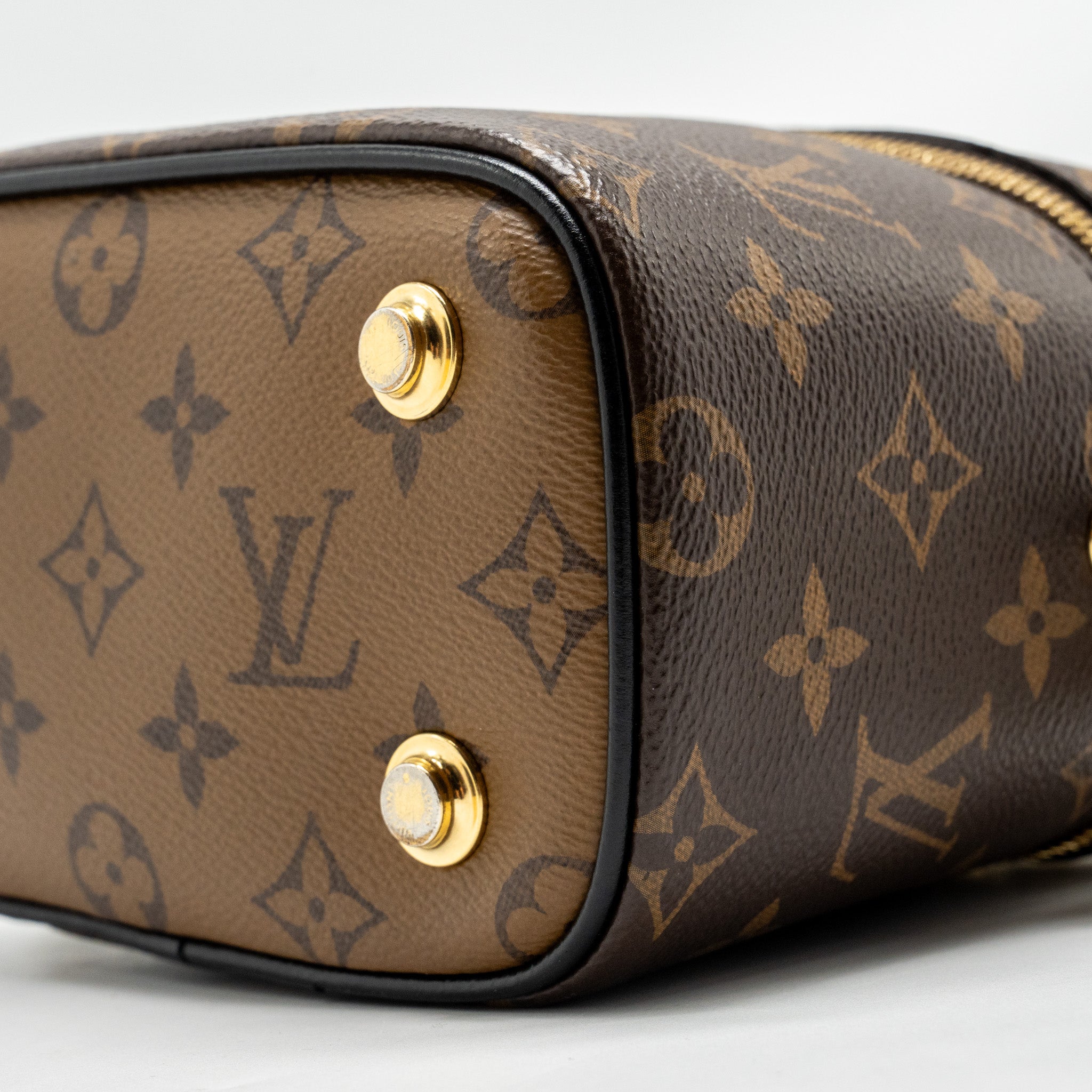LOUIS VUITTON VANITY CASE PM MONOGRAM REVERSE CANVAS GHW