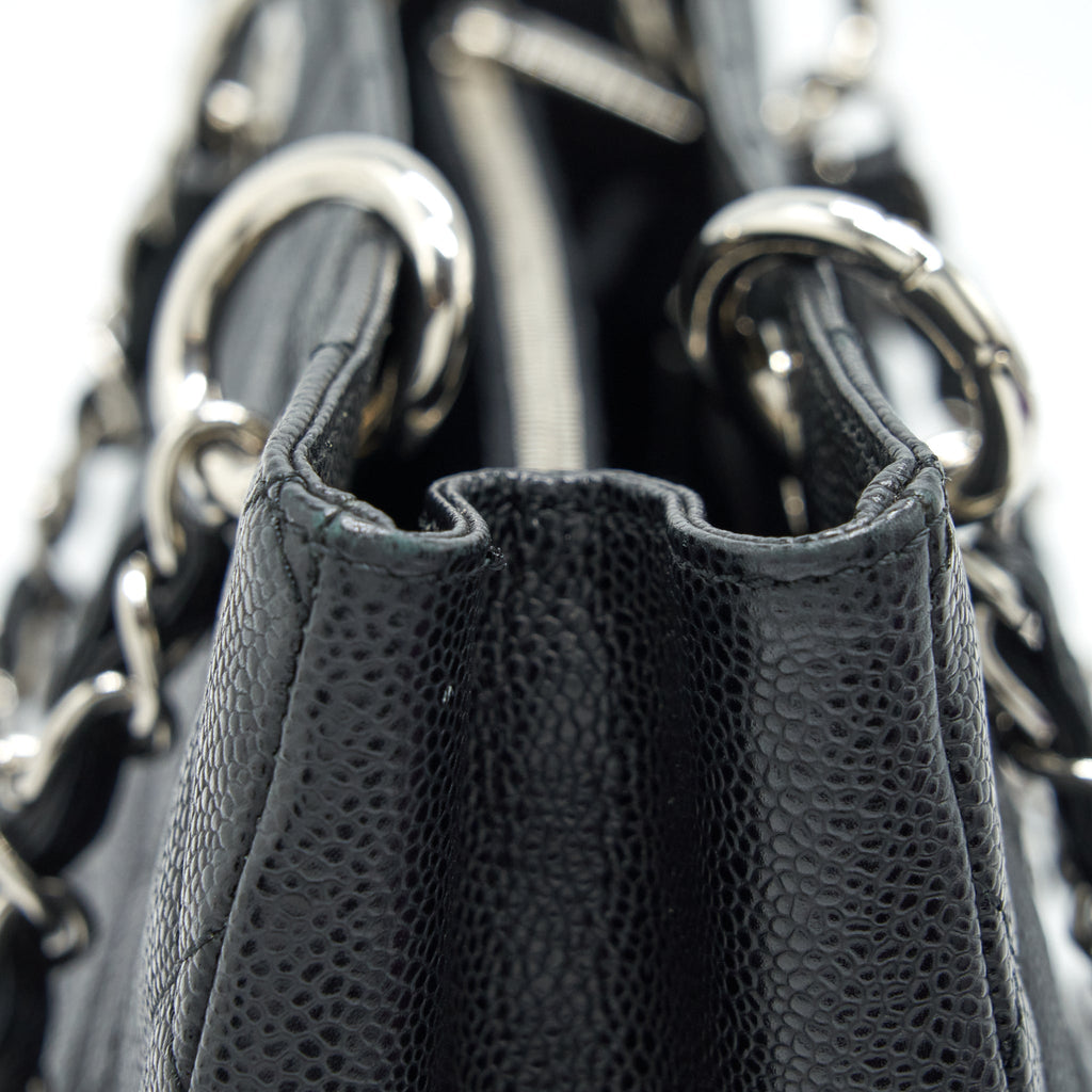CHANEL GRAND SHOPPING TOTE CAVIAR BLACK SHW