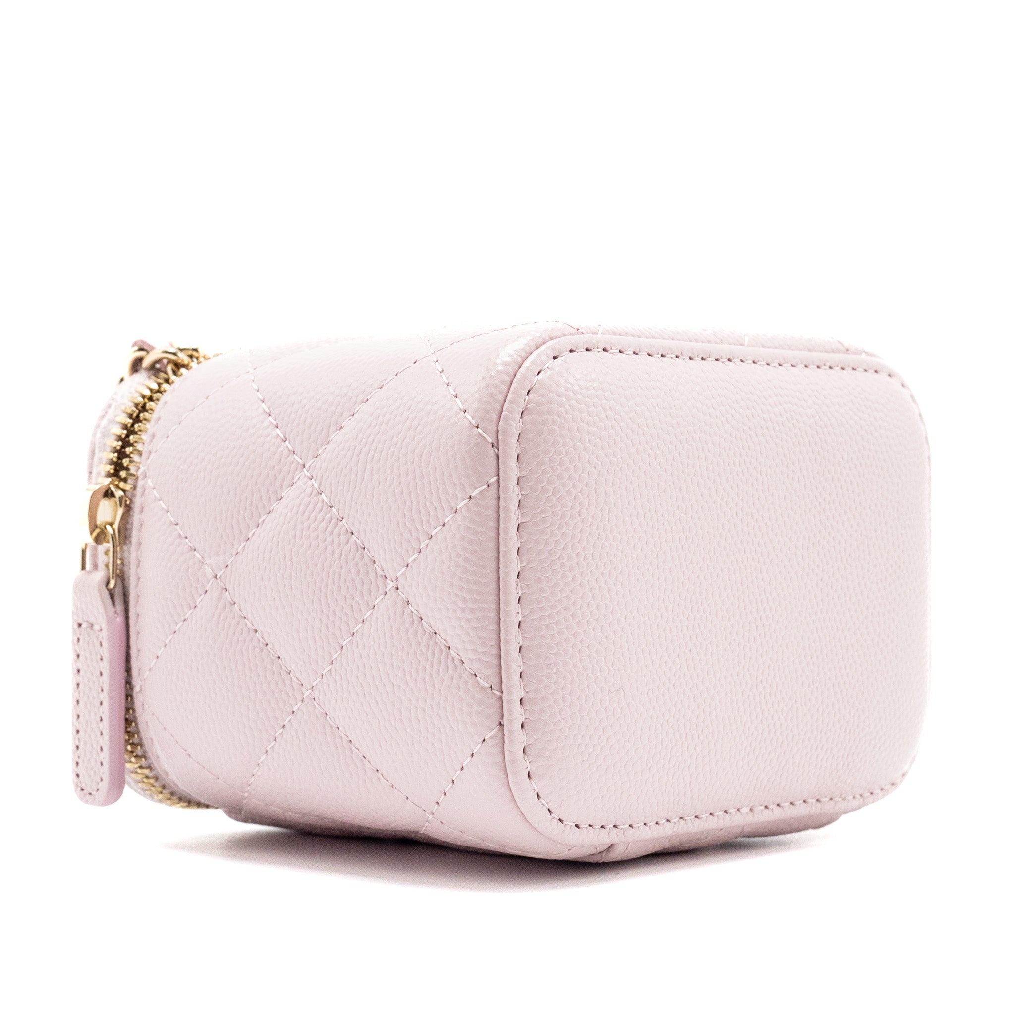 CHANEL MINI VANITY WITH CHAIN CAVIAR PINK LGHW