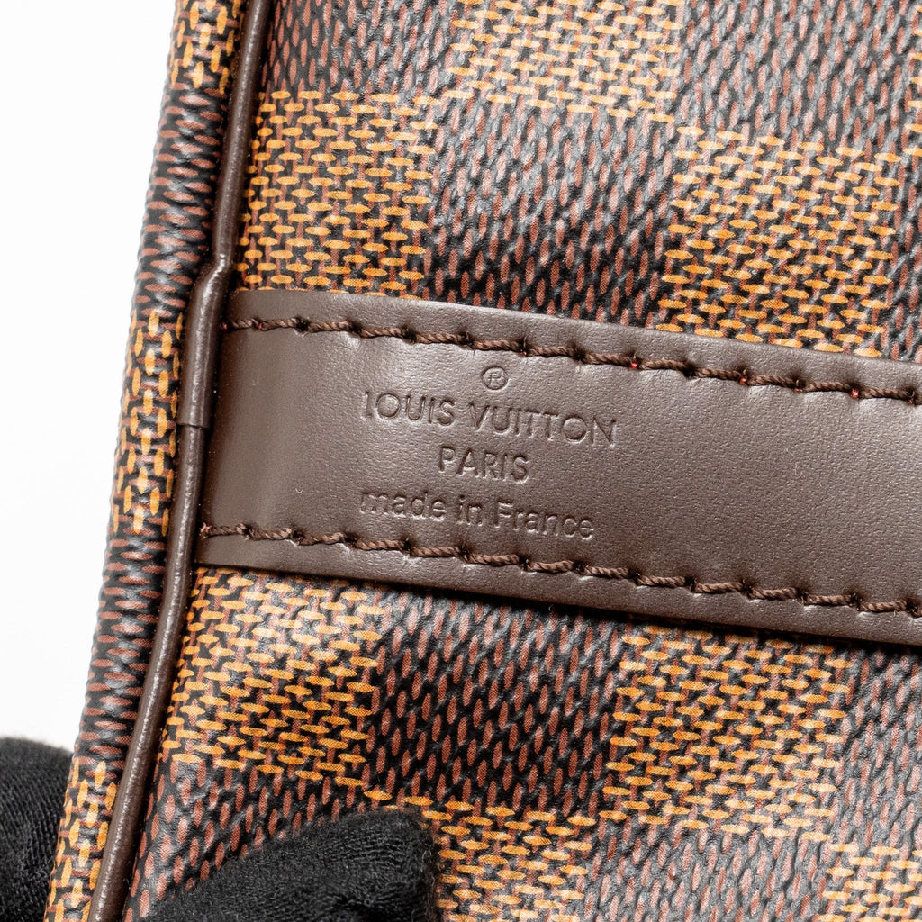 LOUIS VUITTON SPEEDY BANDOULIERE 30 DAMIER EBENE CANVAS GHW