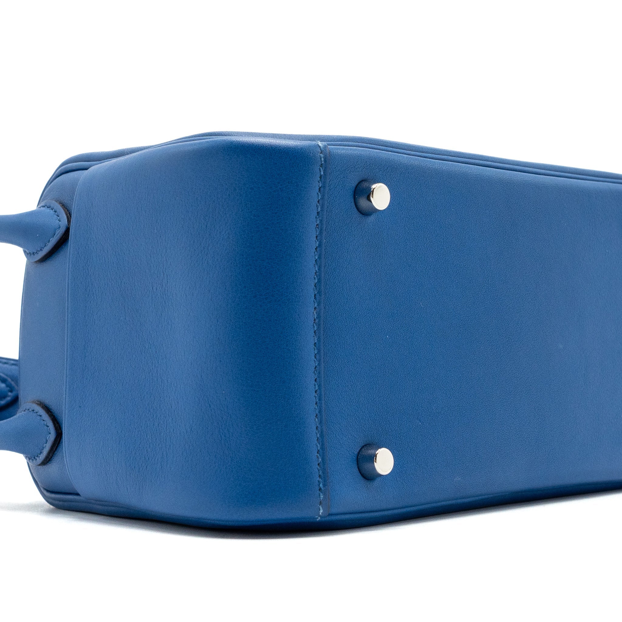 HERMES MINI LINDY SWIFT BLUE FRANCE / BLUE SAPHIR SHW