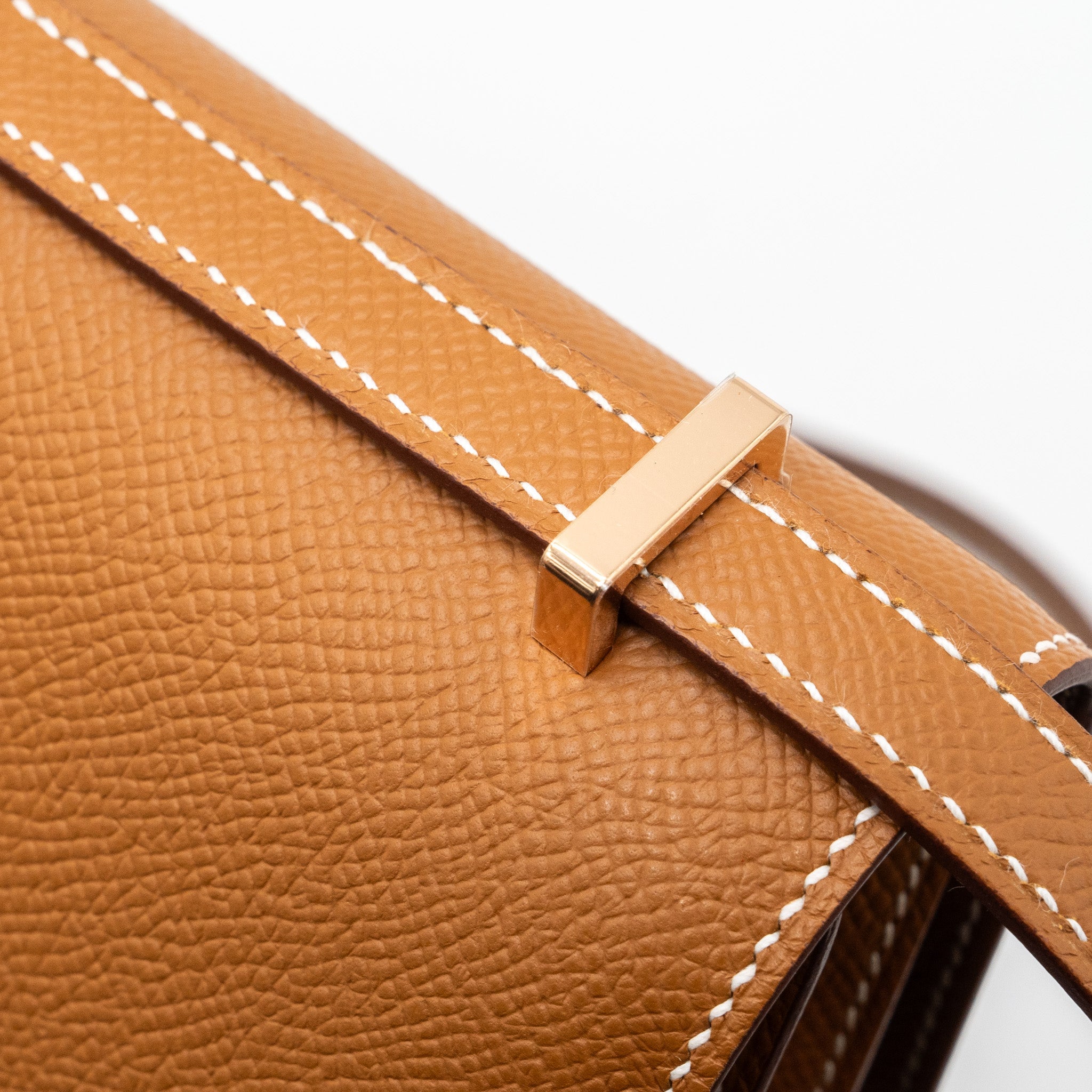 HERMES MINI CONSTANCE EPSOM GOLD RGHW